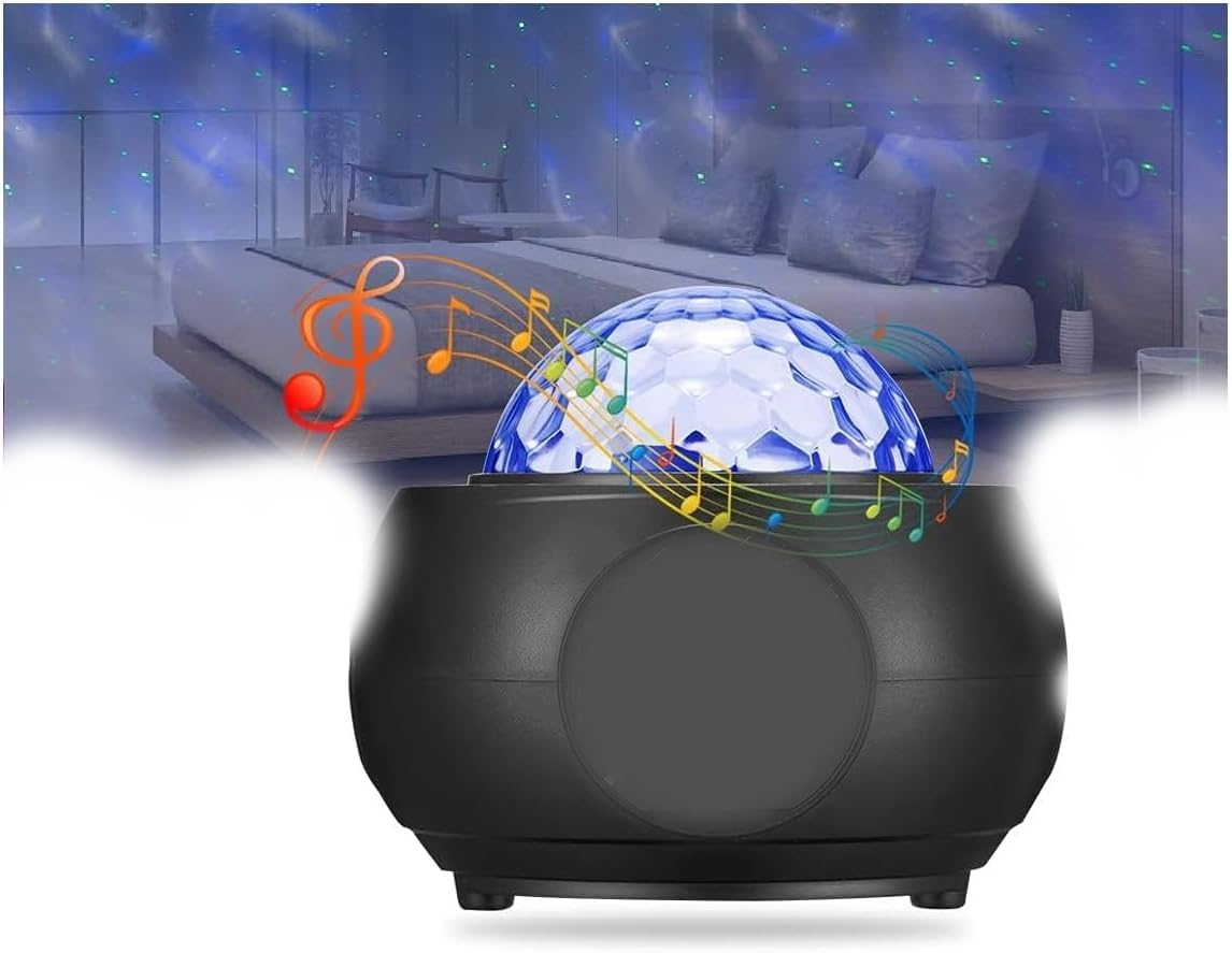 Galaxy Projector Star Projector, BSYUN New Version Sound Activated Planets Projector for Ceiling Wall Bedroom Room Gift for Adults Kids Babies