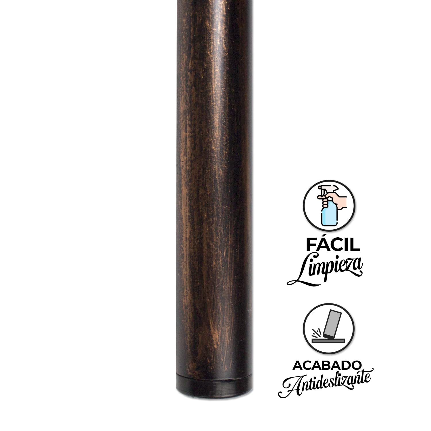 El Herrero Cabecero de Forja Córdoba | Cabezal para Cama de Matrimonio e Individual | Producto Artesanal, Hecho en España Negro con Pátina Cobre, para Cama de 135 (142cm)