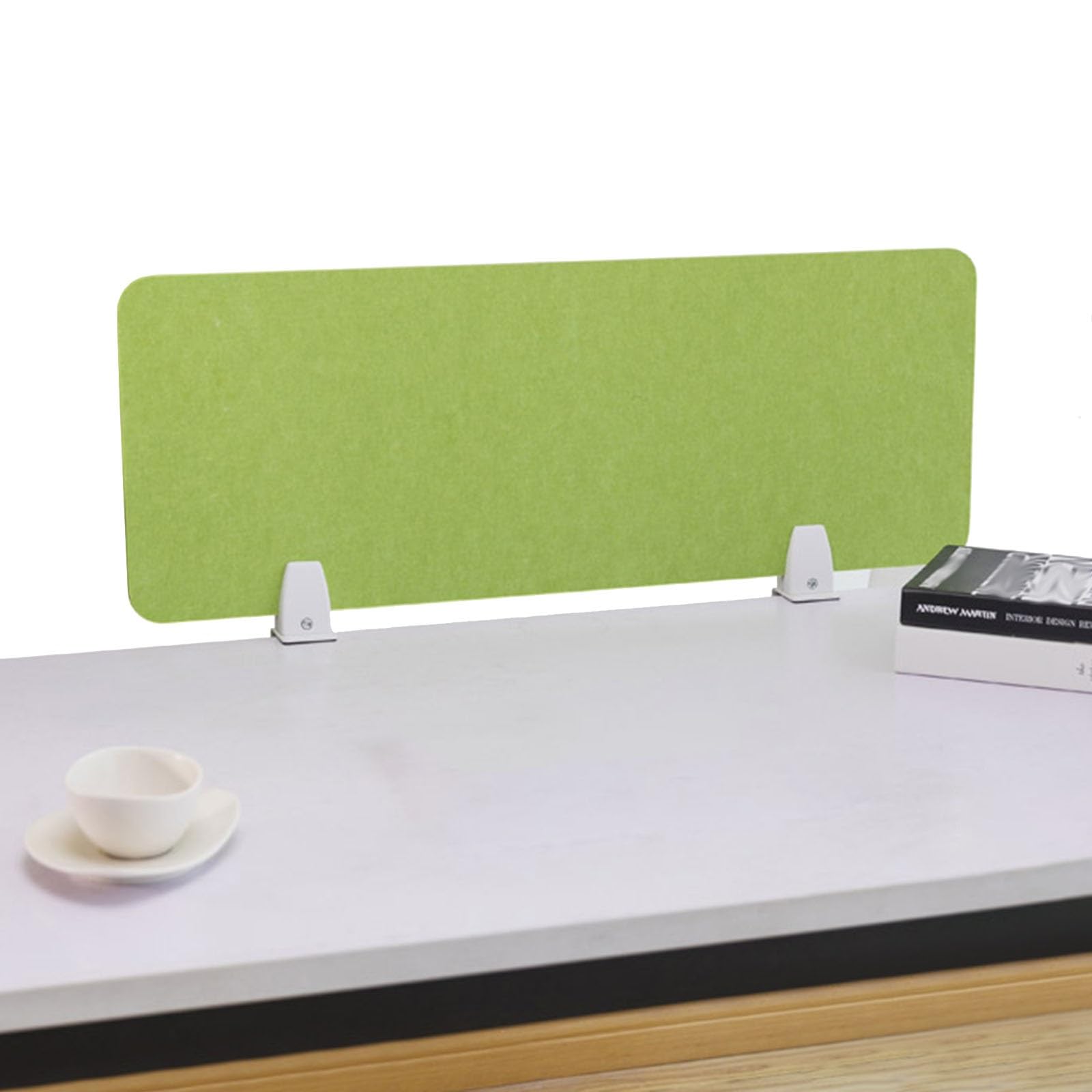LWJSOCP Desk Privacy Divider with Clamps for Home Office and School Classroom Portable Acoustic Cubicle System for Single Panel Table Top Enhanced Modesty Shield for Increased Privacy (Color: J Si)