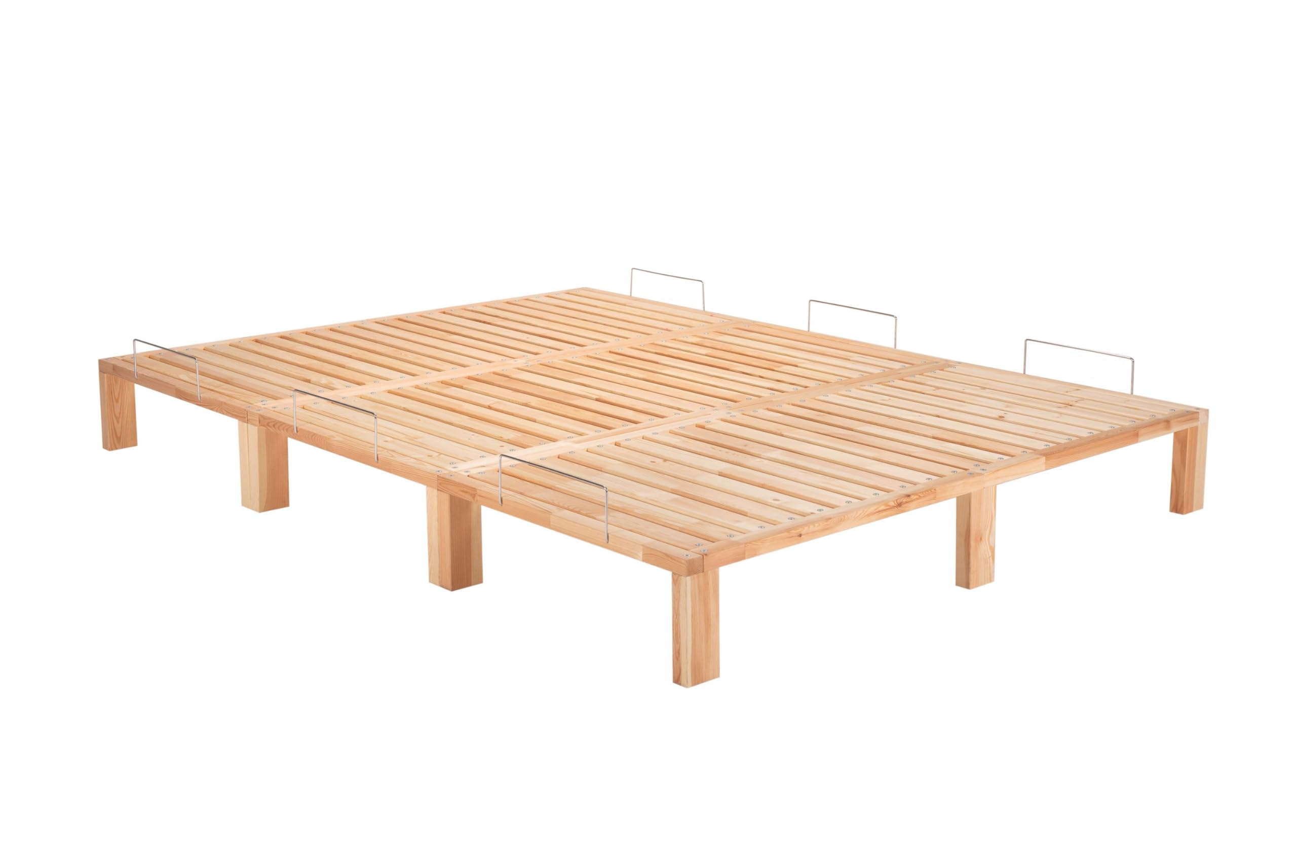 G56 XXL Massivholzbett 270x200 cm Kiefer Modul-Bett mit Lattenrost