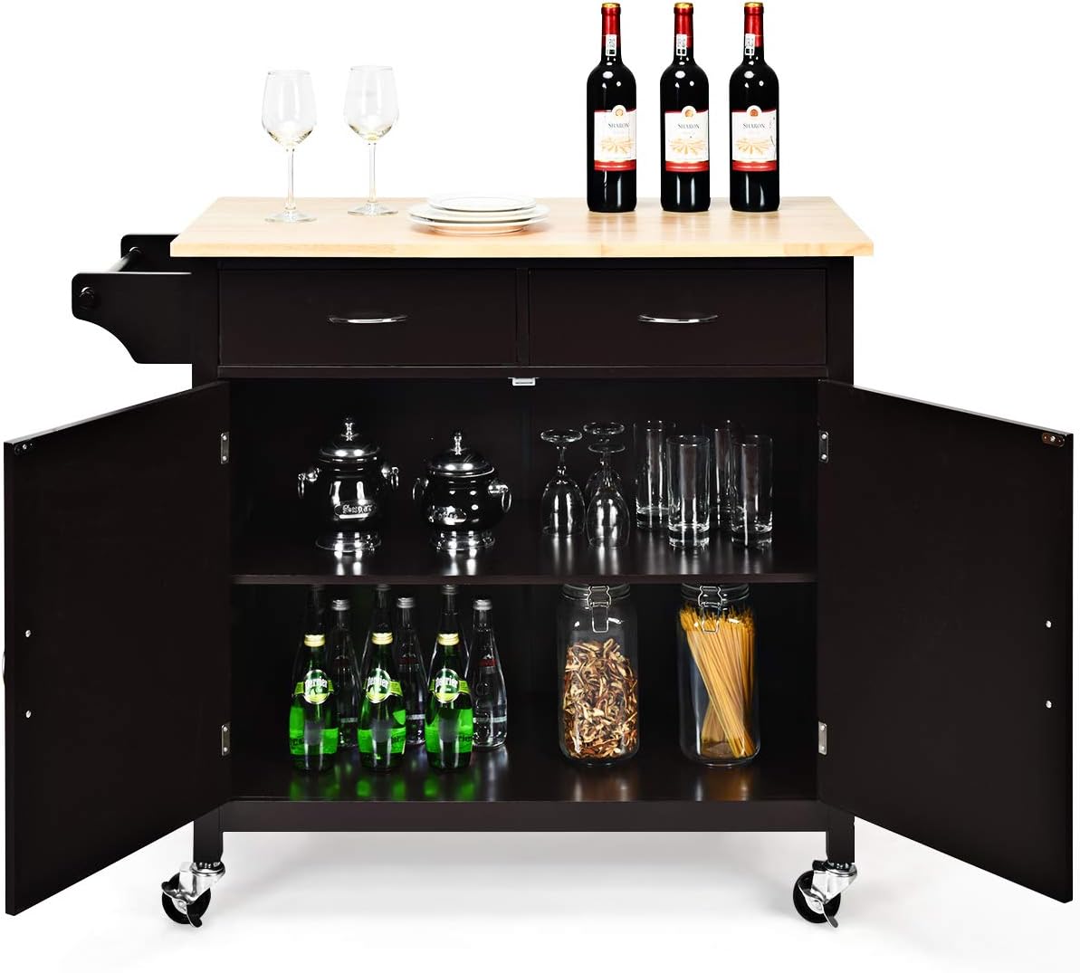 Image showing the multi-directional casters with a lock mechanism.