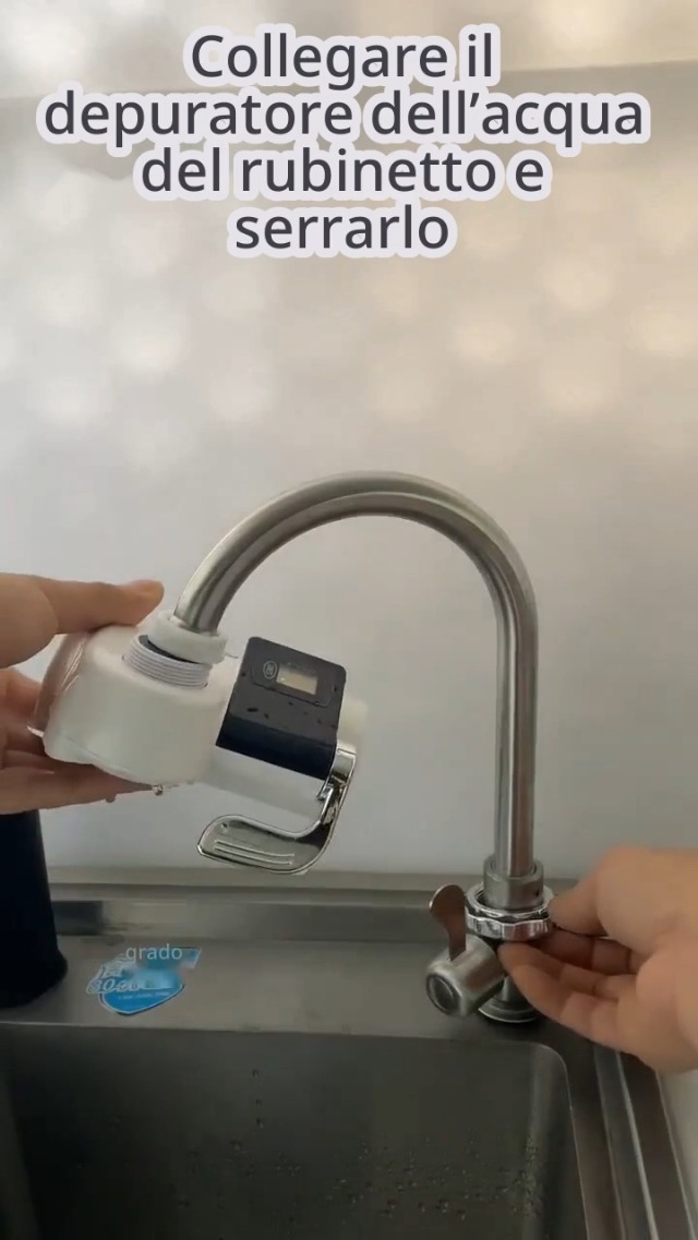 Filtro Acqua Rubinetto Con Display Digitale - Sistema Ultrafiltrazione 0.01 Micron, 3 Modalità, Cartuccia Sostituibile - Foto 8