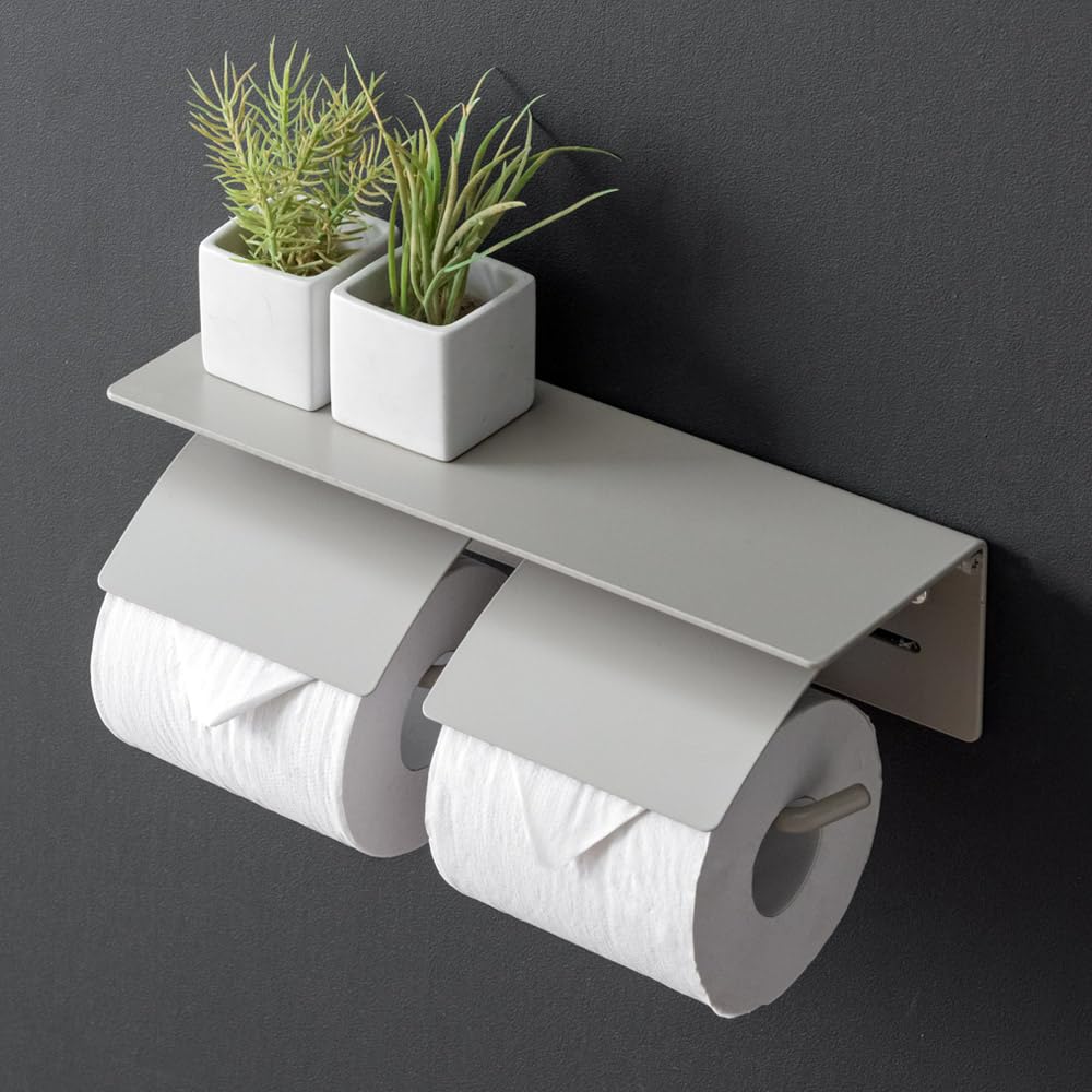 Amazon.co.jp: タンスのゲン トイレットペーパーホルダー 片手で切れる