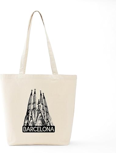 Miniatura 6 de CafePress Barcelona Sagrada Familia Tote Bag Bolsa de lona natural, bolsa de compras reutilizable, Caqui