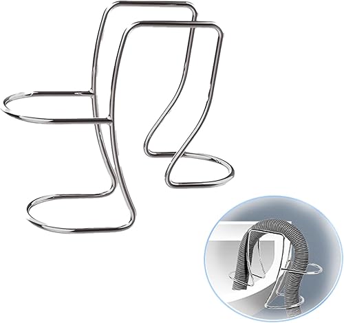 Soporte para manguera de drenaje para lavadora, gancho ajustable para manguera de drenaje, clip guía de manguera de lavadero, abrazadera universal