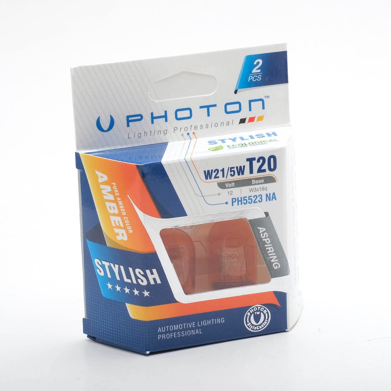 PHOTON Ampul T20 21/5W 12V Çift Devre Amber (2'Li Blister) Performance