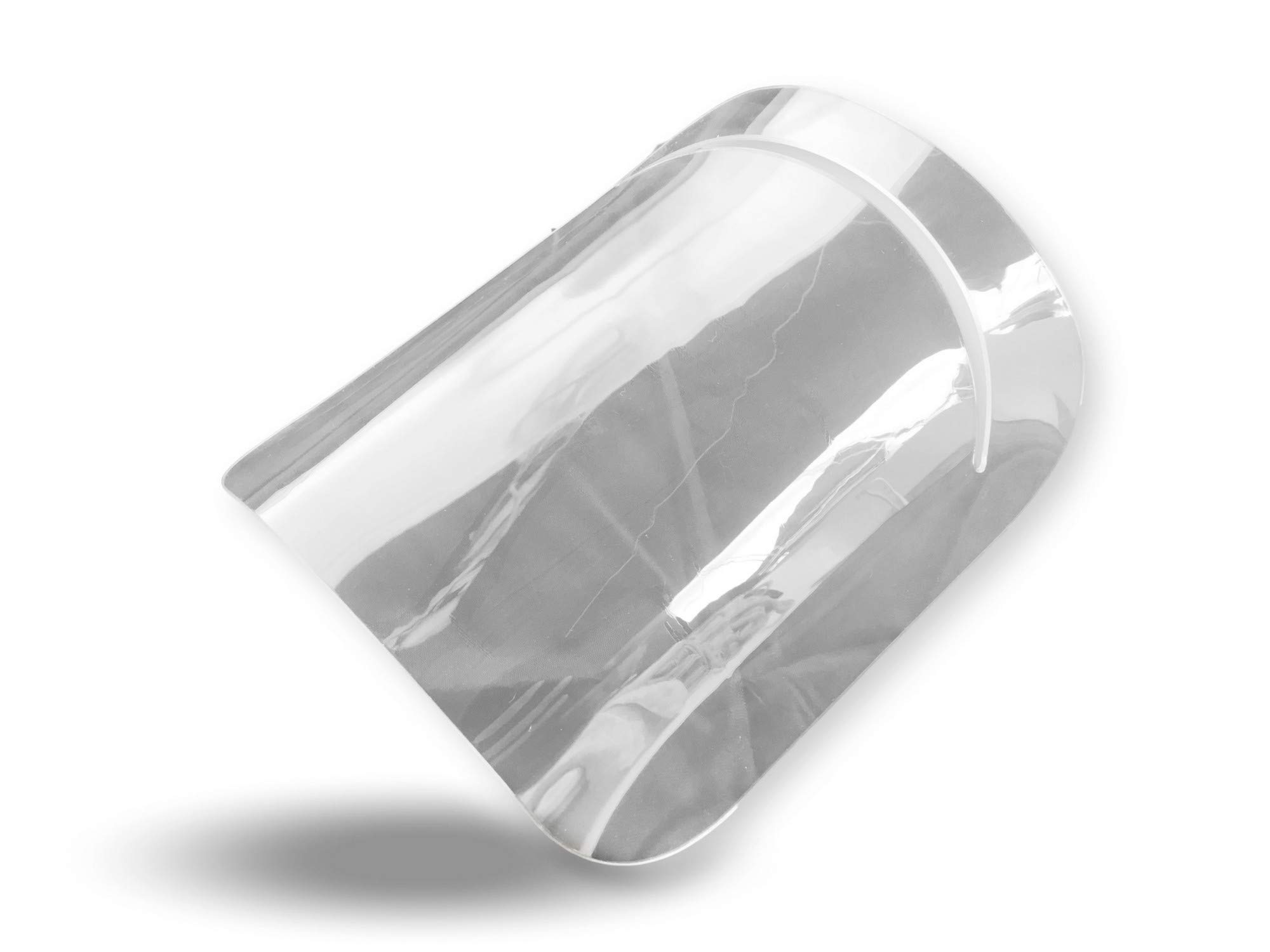 KIBROS Visière protection faciale écran plexiglas amovible épais rigide | Écran plexiglas amovible épais rigide transparent, anti-projections et anti-buée, adaptable sur casquette.