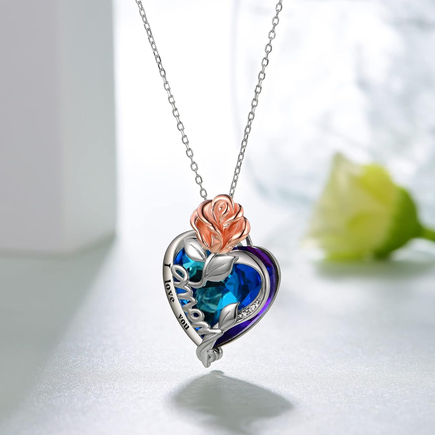 TYSO Mother's Day Gifts Mom Necklace S925 Sterling Silver Mom Grandma Necklace Birthday Mothers Day Jewelry Gifts for Mom Grandma Wife - Image 5