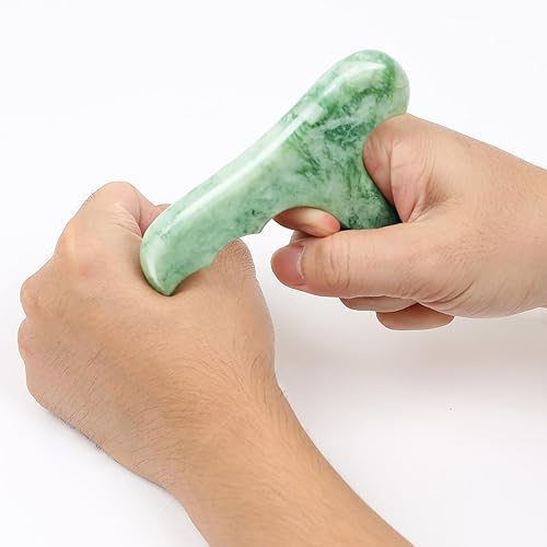 Miniatura 9 de Bian Stone - Herramienta de masaje de punto gatillo  Masaje natural de tejido profundo, reflexología Bian-Stone herramientas de masaje de acupresión