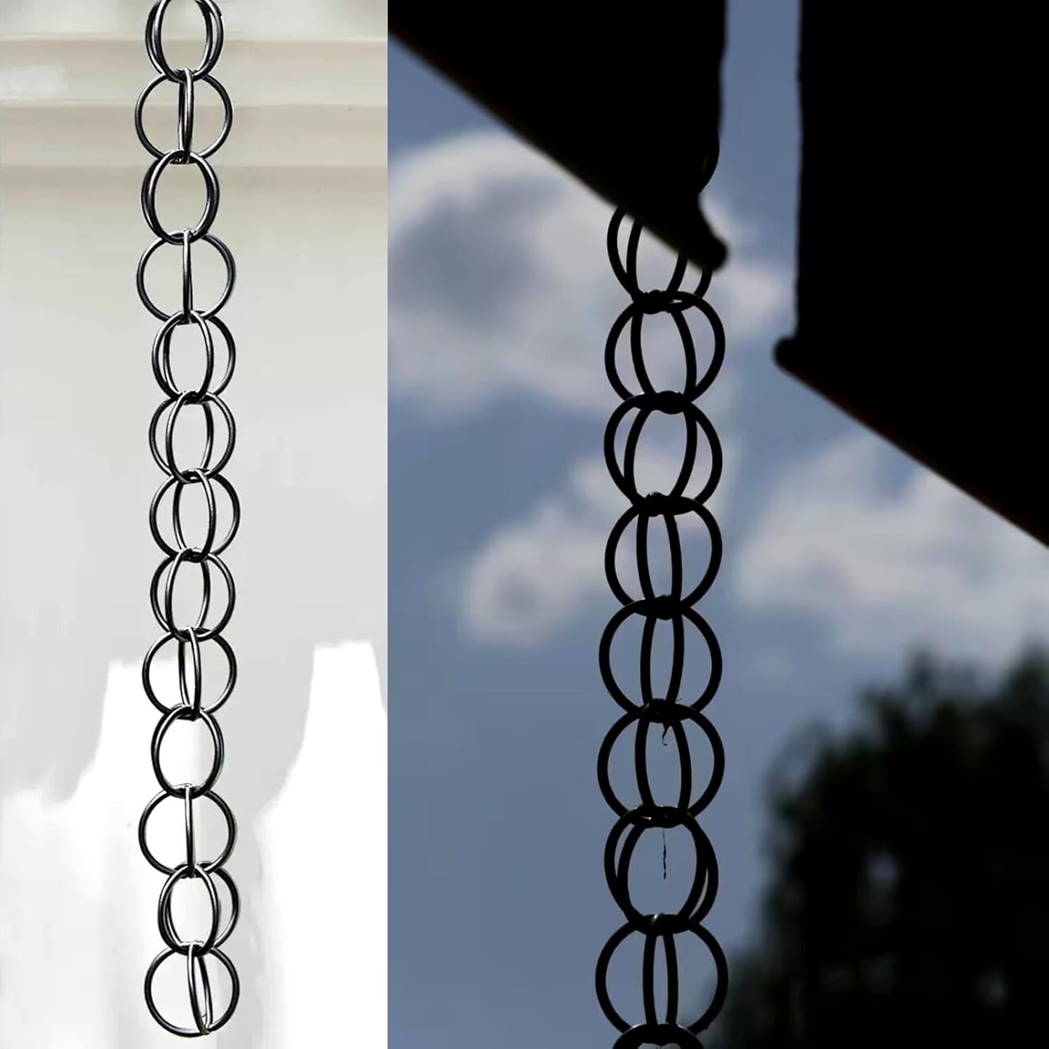 GedonMY] 100cm Rain Chain For Gutters Replacement Downspouts Outside