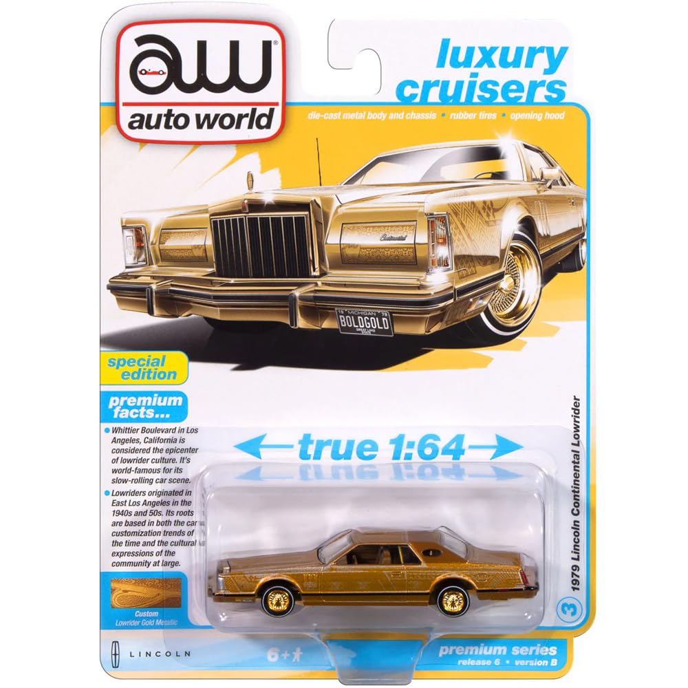 1/64 (1979年型)リンカーン•コンチネンタル＆フィギュア Amazon | auto world 1/64 スケール 1979 LINCOLN CONTINENTAL LOW