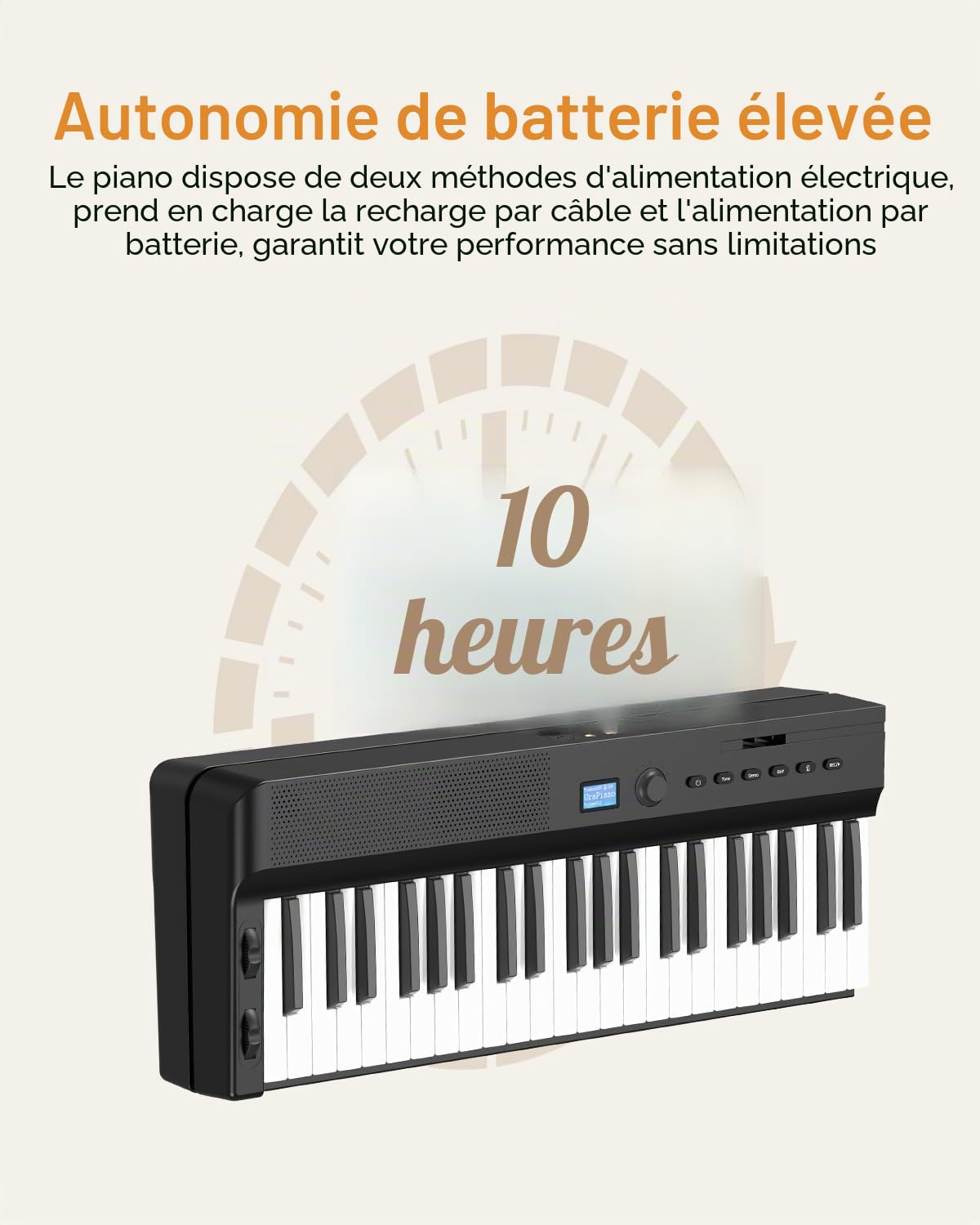 Piano pliable amélioré 88 touches, clavier semi-lesté pleine taille, prend en charge MIDI, clavier de piano pliable portable Bluetooth avec pédale de sustain et sac de piano, pupitre