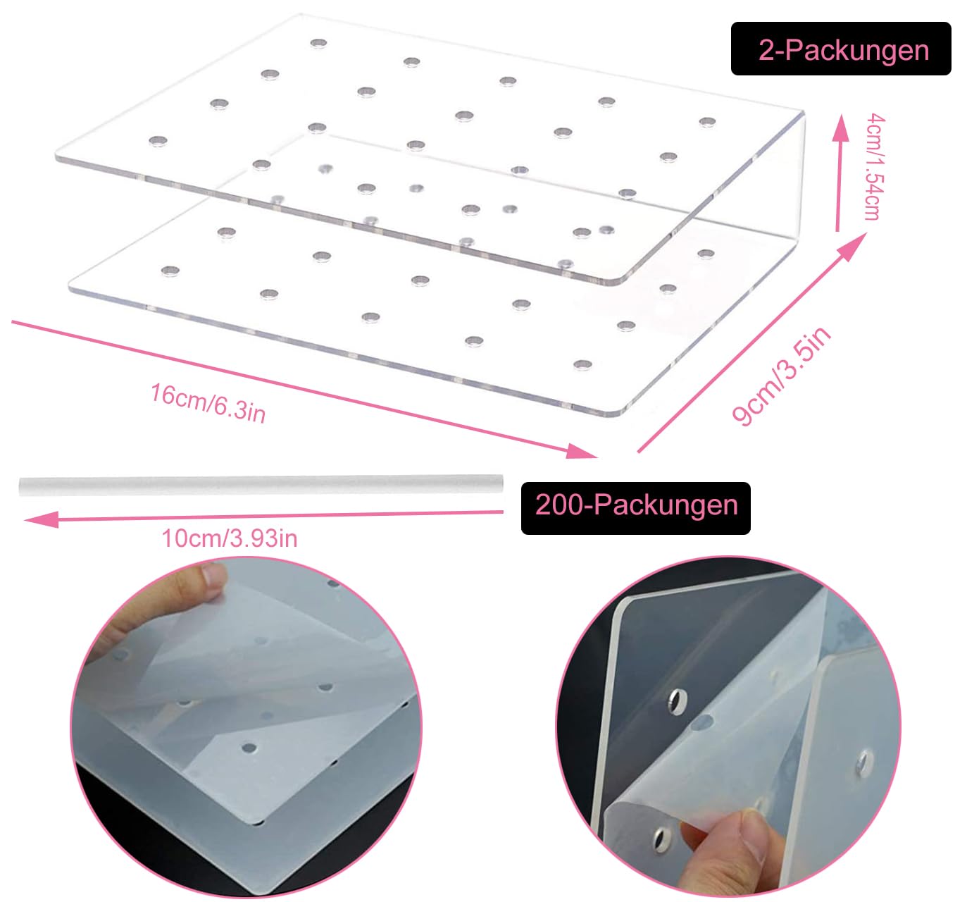Set Supporto Cake Pop Con 200 Steli - 20 Fori Per Feste E Decorazioni - Foto 12