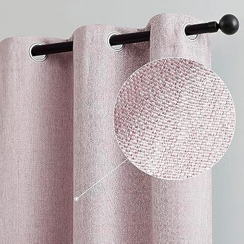 Treatmentex Pink 95-Inch Blackout Curtains Cover