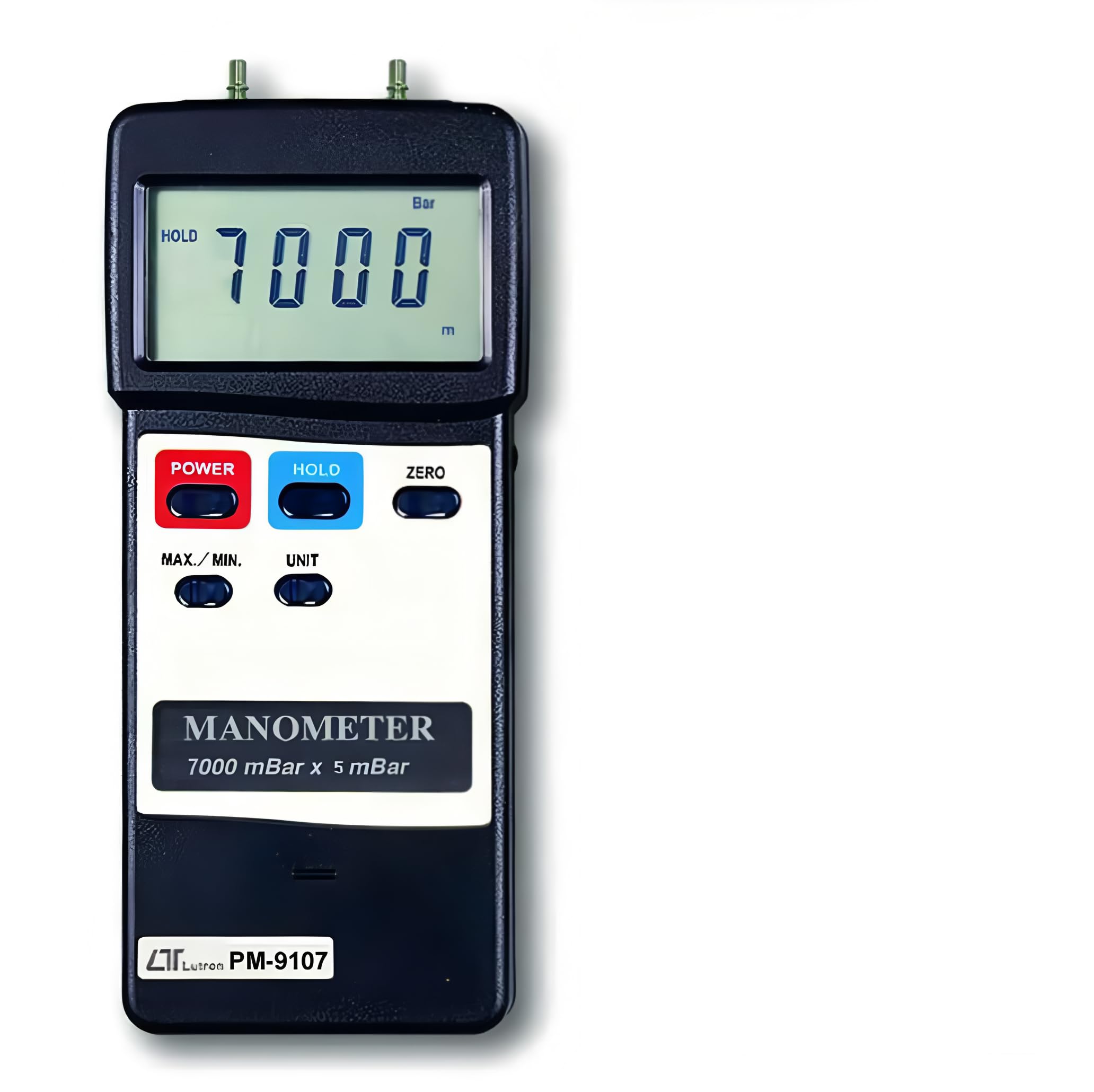 i-POOK Digital Manometer PM-9107 7000 mbar Dual & differential input Manometer Gas Pressure Tester LCD Display With RS232 Interface for any gas pressure system trouble made in Taiwan
