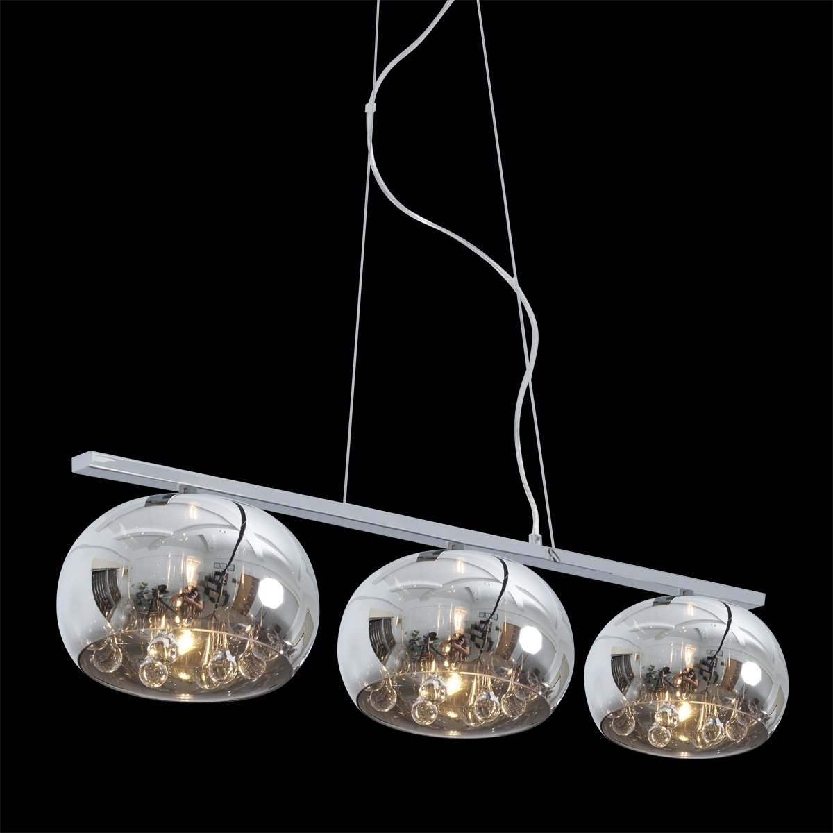 SPHERA 3xG9 / 33W, CHROME L: 1020, B: 220, H: 1430, Version ECO HALOGENE ECONOMIE G9, dimmable