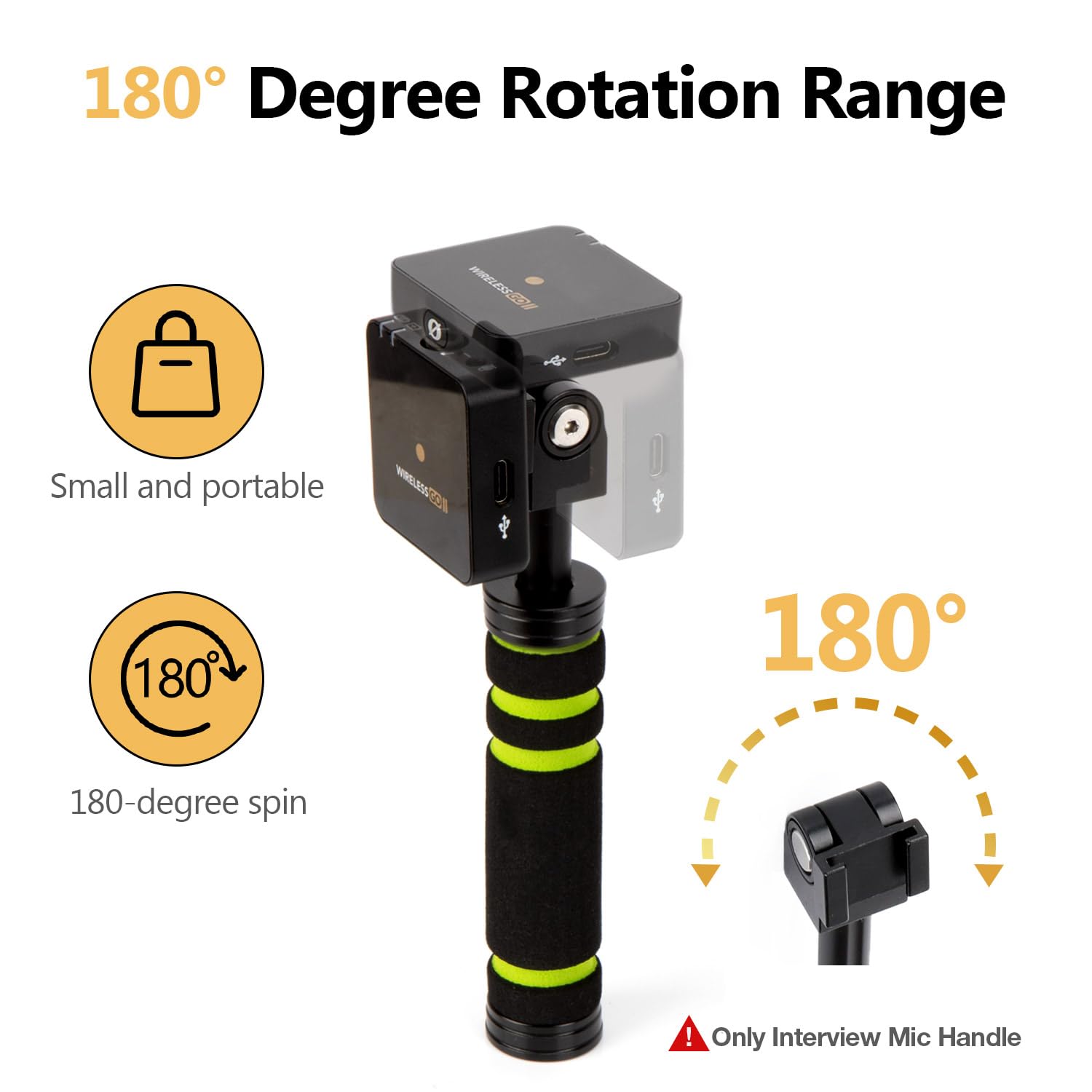 Amazon.com: SUNMON Wireless Microphones Handle for Rode Wireless