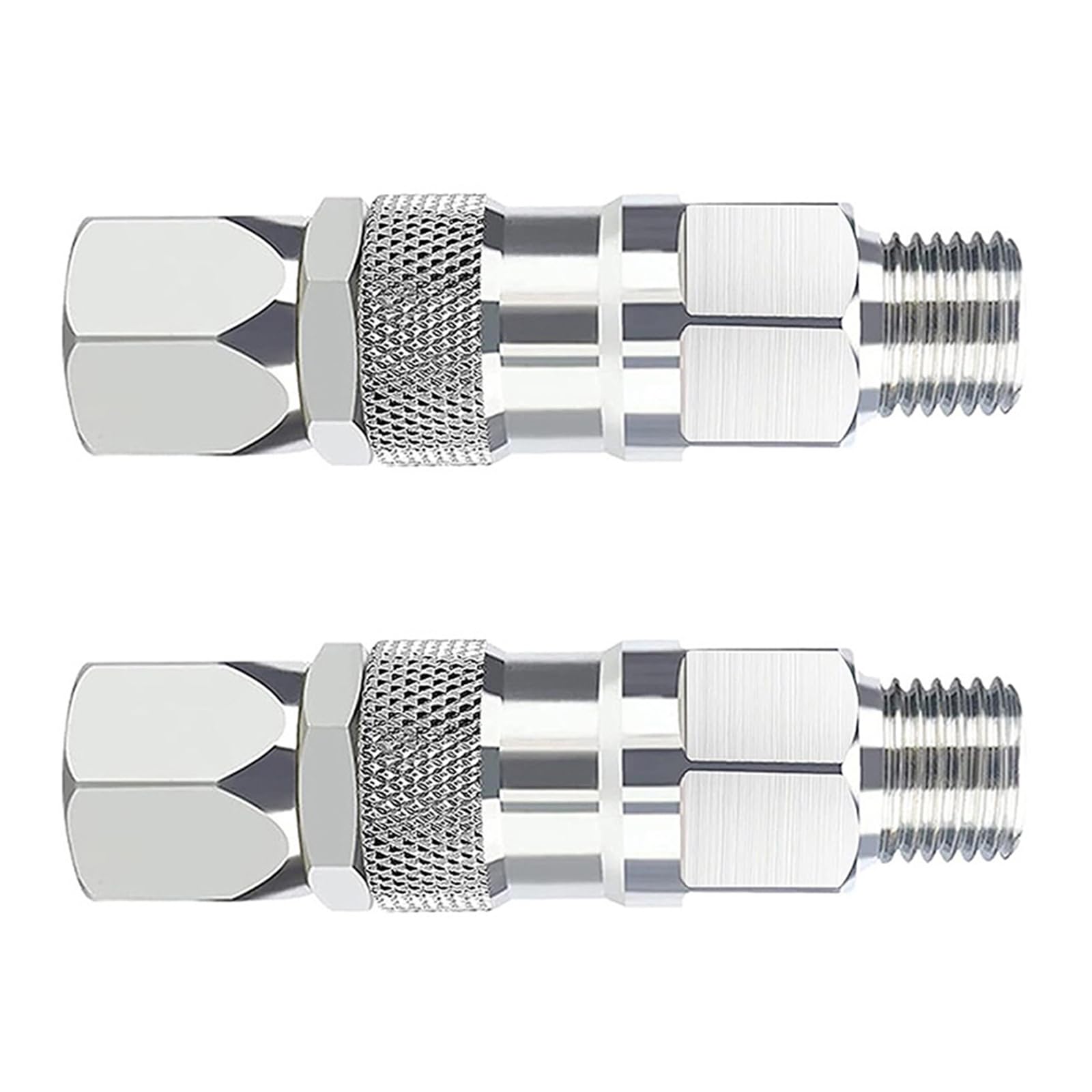2pcs High Pressures Sprayer Hose Swivels Joint Connectors for 360 Degree Rotations and Easy Installation Designs Easy Installion Sprayer Connectors