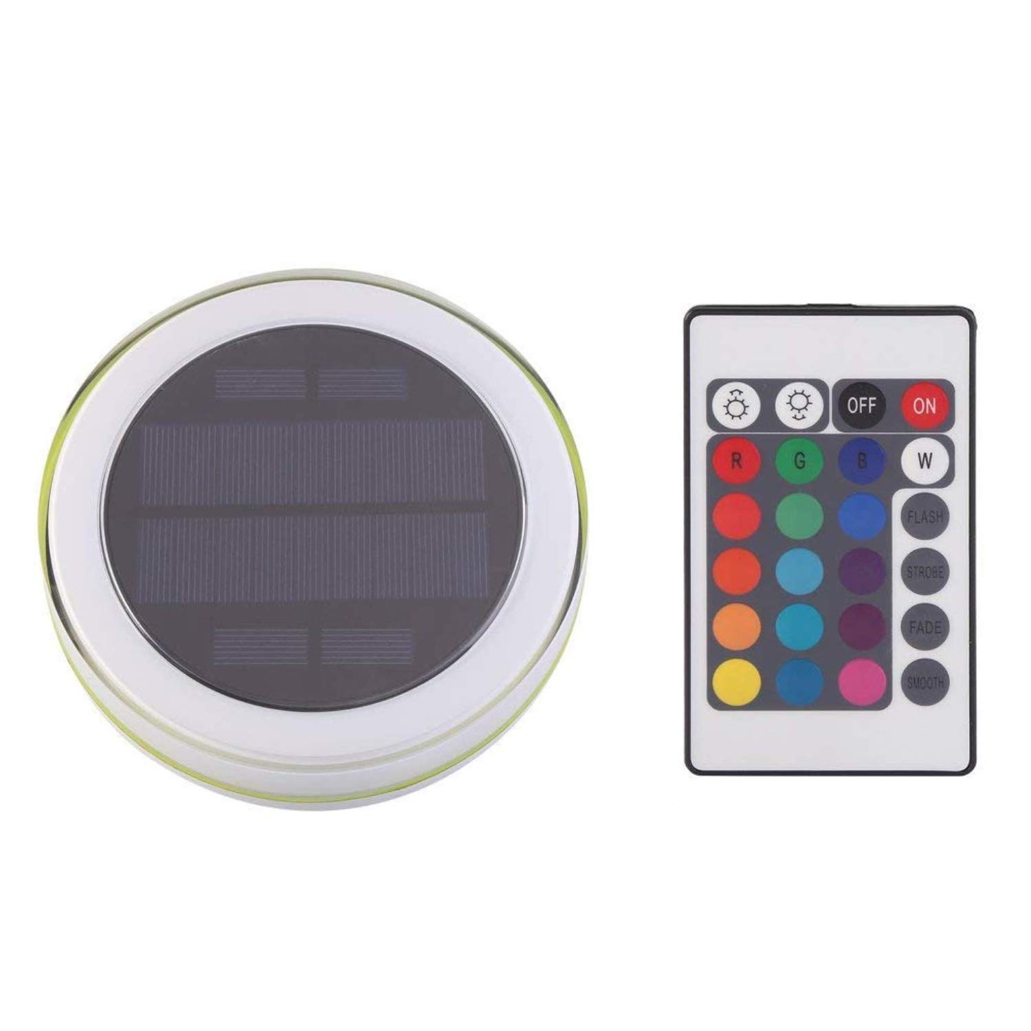 Lámpara de decoración LED Solar, luz de Noche de Fuente Flotante de Piscina de Estanque de 7 Colores, con Control Remoto
