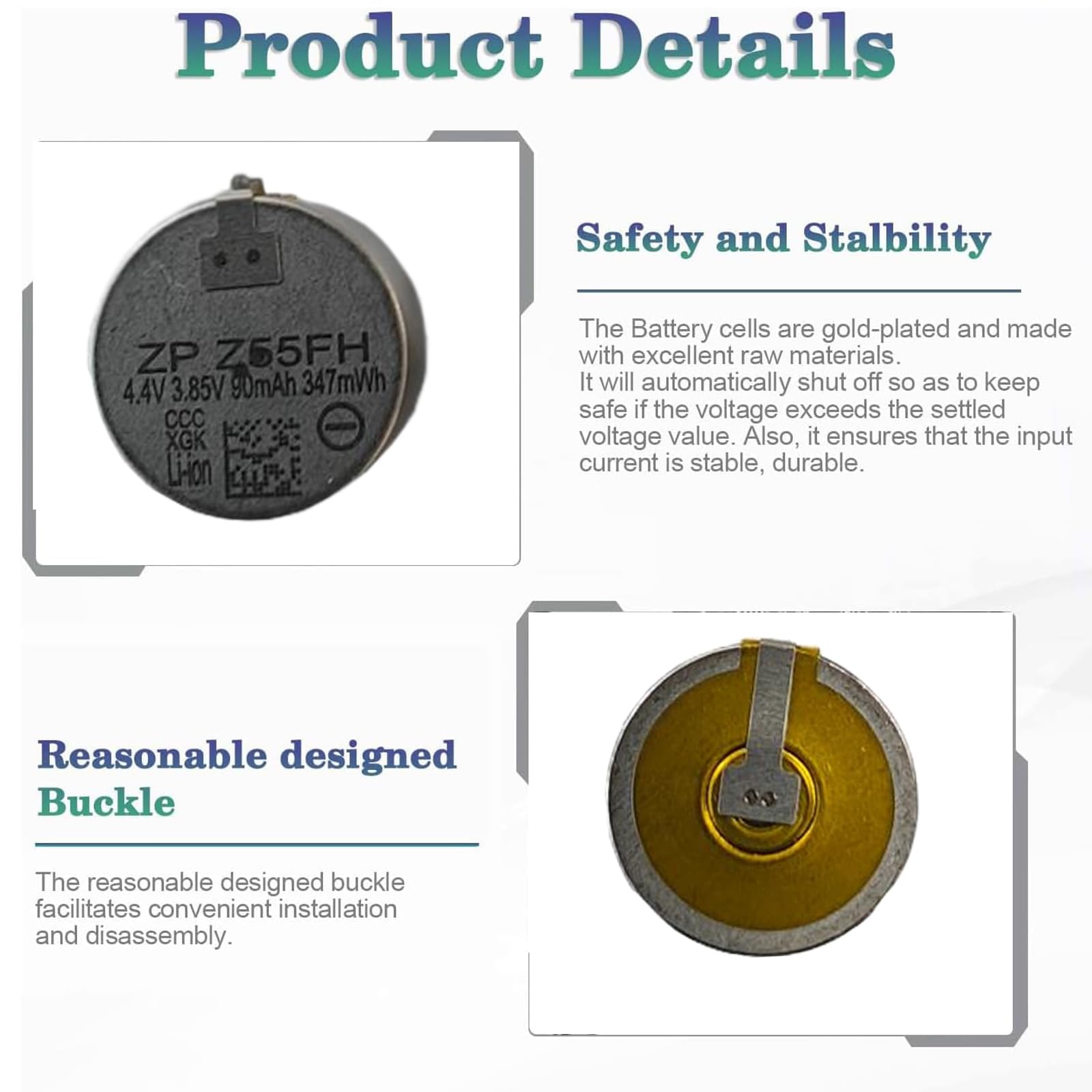 SONXIAVIVO ???????????????? ???????????? ???????????????????????????????? Z55FH Battery, Compatible with Sony Headset Battery for WF-1000XM5 • Truly Wireless Earbud Headphones Battery+ Tools [2PCS]