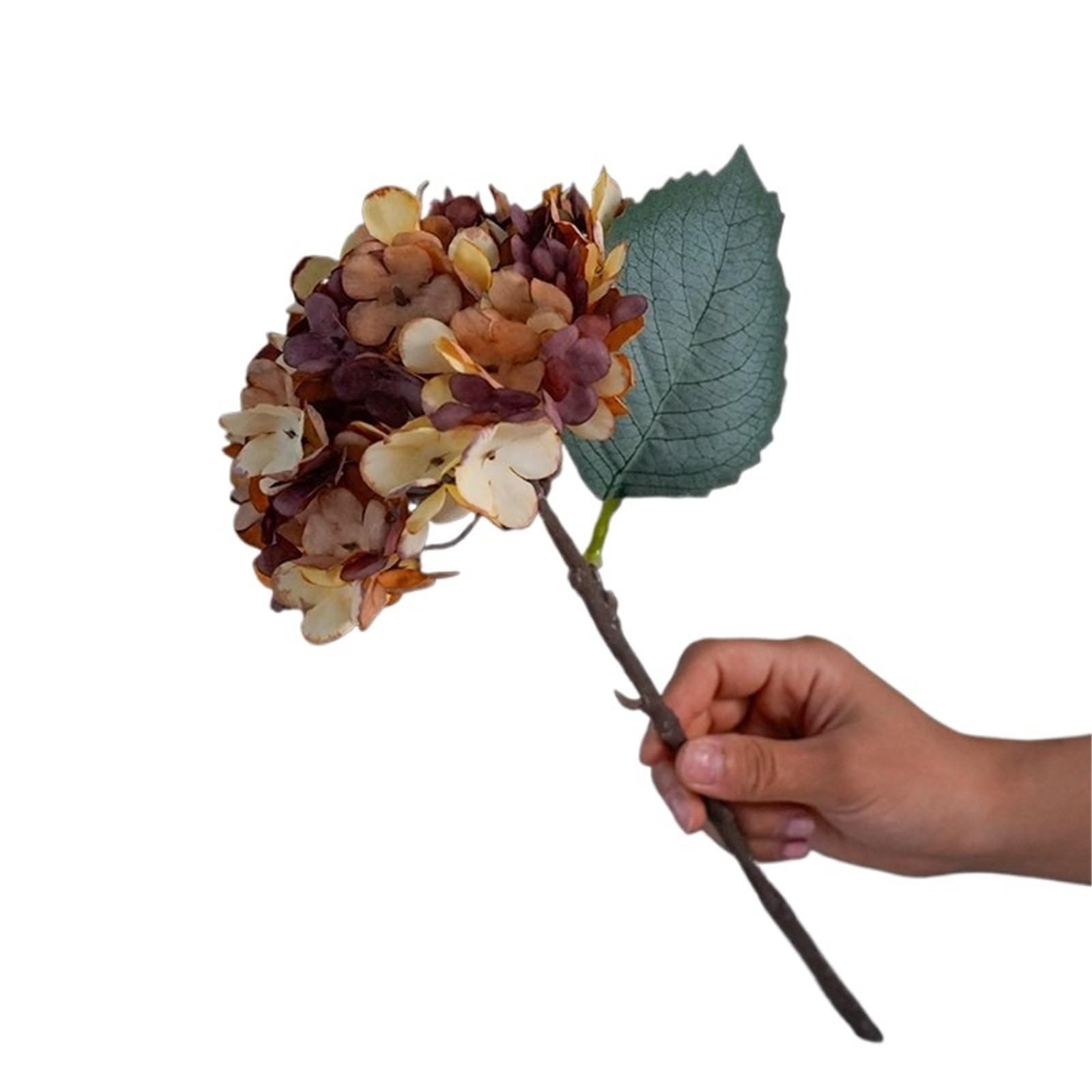 LuoAXINN Artificial Flower Branches 5PC Autumn Colored Embroidered Ball Artificial Flower Dining Table Decoration(Color7)