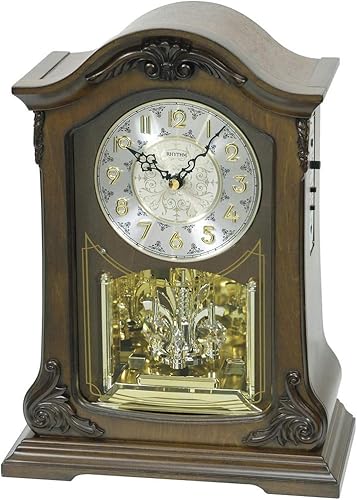 Rhythm Clock s "Elkhart Musical Motin Mantel Reloj