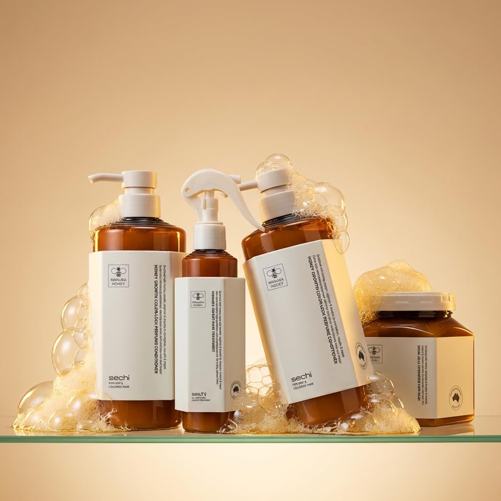 Honey Growth Hair Conditioner. Infused with Keratin, Professionally made by Sechi Hair Academy. (738ml Conditioner)