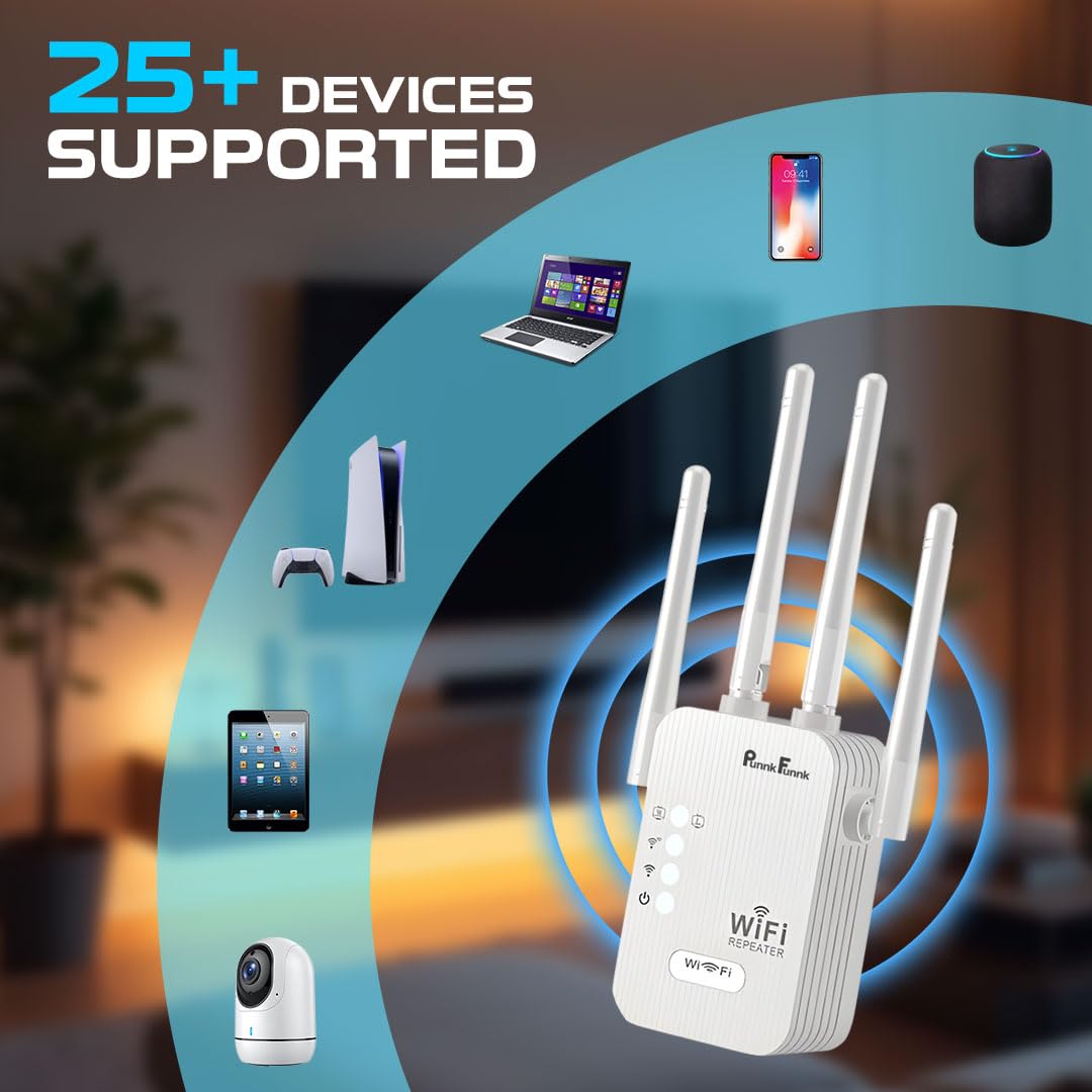PunnkFunnk WiFi Extender - Boost Your Signal! -4