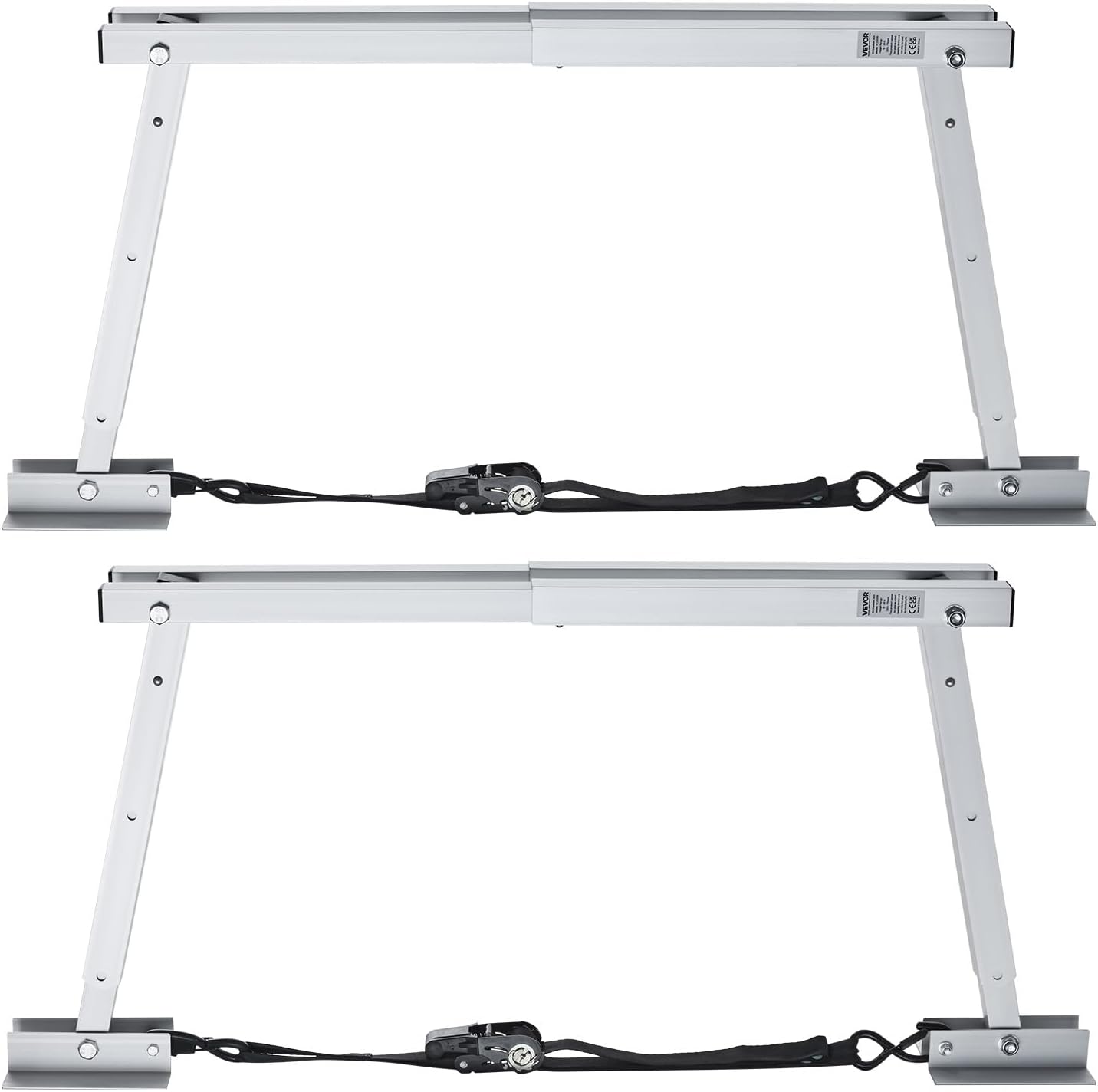 VEVOR Universal RV Stabilizer, RV Bumper Stabilizer for Trailers, Campers, Fifth Wheel, Compact Foldable Design for Easy Storage, Adjustable Height from 12 inch to 28 inch, Reduces RV Wobble, 2PCS