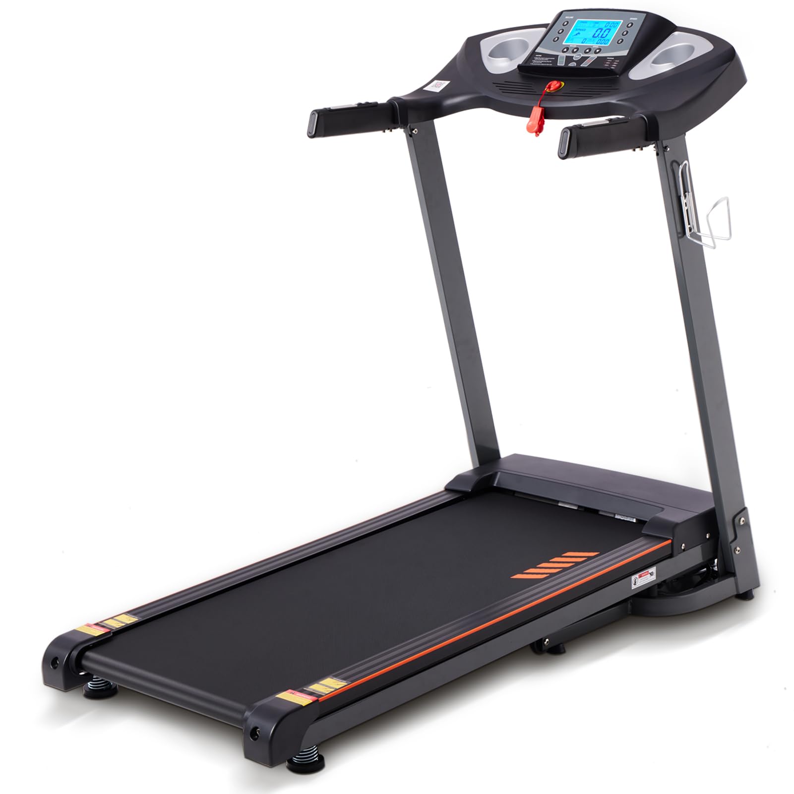 Treadmill for Home with 15% Auto Incline, 0.5-10 MPH Speed, Foldable Treadmills with APP, Speaker, 18" Wide Belt, 15 Programs, Smart Running Machine for Apartment Walking and Jogging, 2.5HP