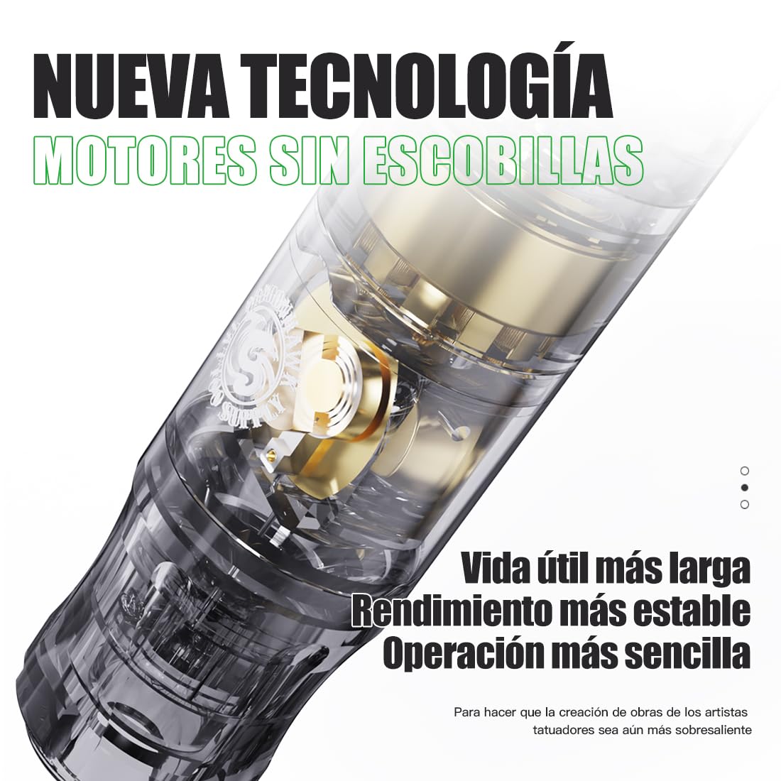 Dragonhawk A3 Kit De Máquina De Tatuaje Inalámbrica, Rotativa, Pluma De Tatuaje, Pistola, Batería 1500mAh, Agujas Y Cartuchos Para Tatuajes Para Principiantes