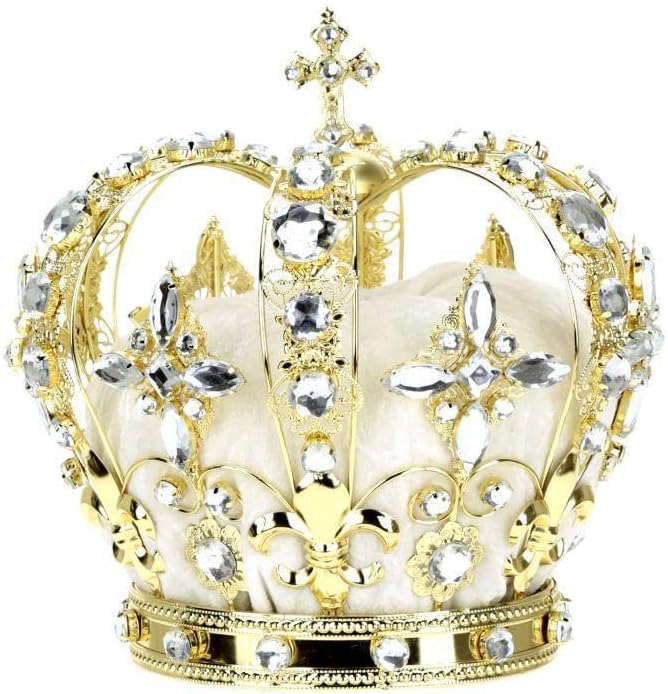 Mark Roberts Jeweled King Crown, White, 8.5 Inches, 39-54934