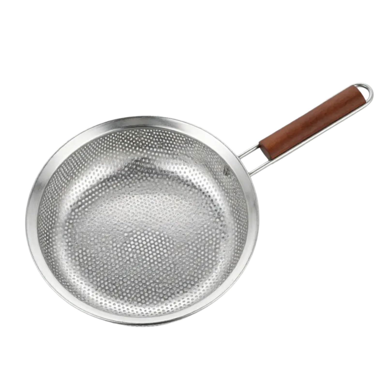 HZBB Large Capacity Stainless Steel Strainer with Ergonomic Handle Suitable for Noodles Fruits and More Profound Fry Skimmer