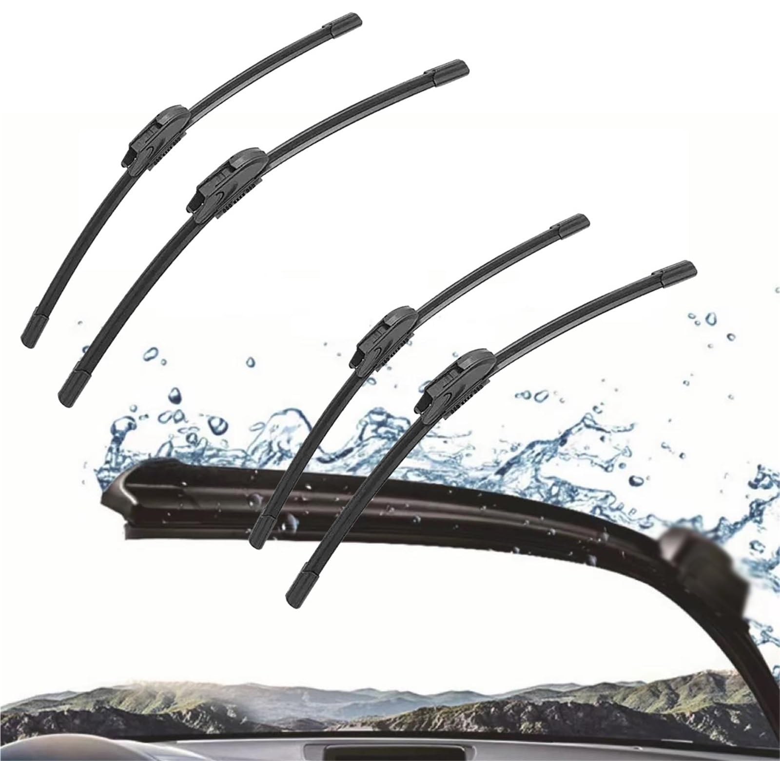 Essuie-glace avant arrière Nissan Versa 2008 2009 2010 2011 pack balais pare-brise