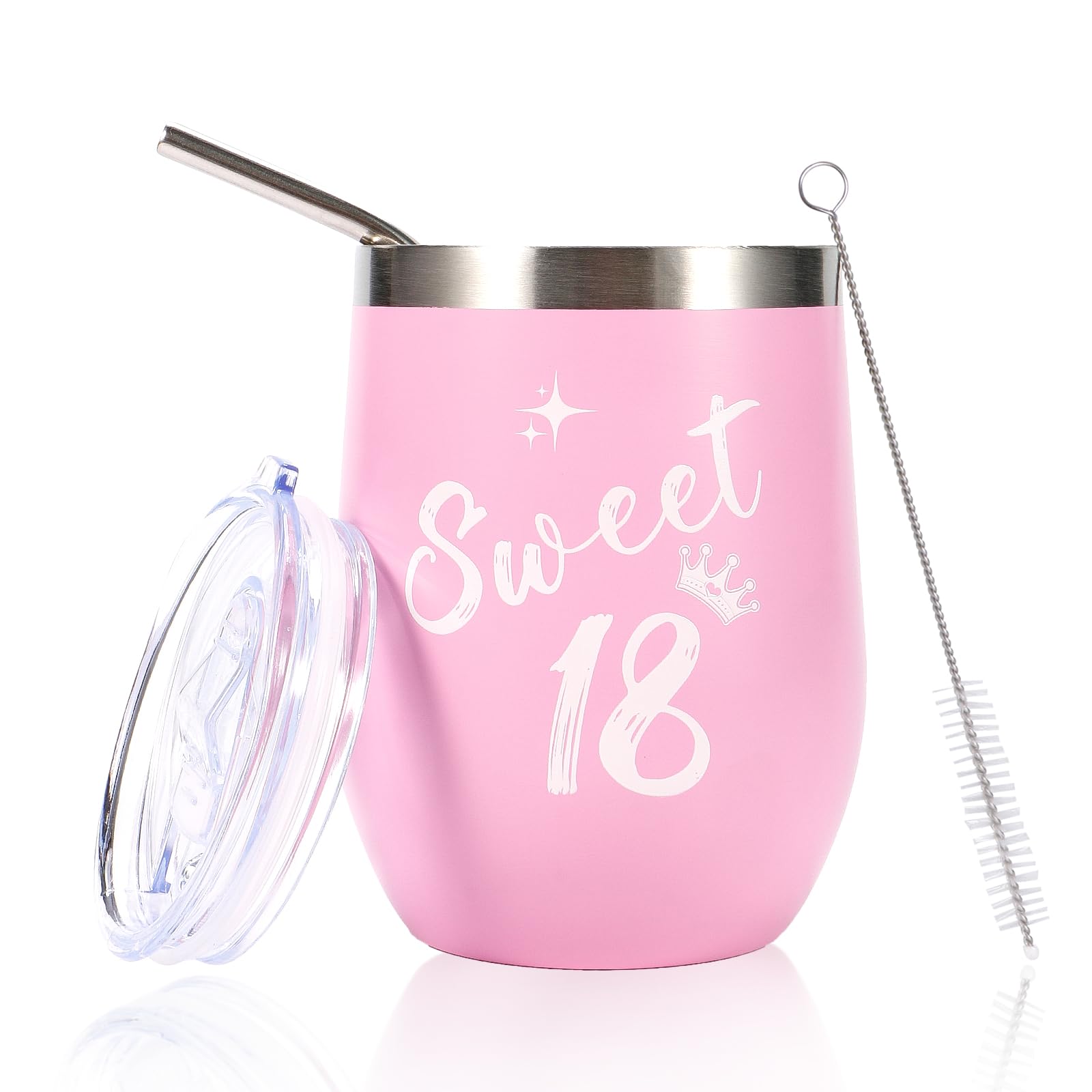 Anicy 18th Birthday Gifts Girl - Sweet 18 Gifts for Girls 18 Year Old Gift for Girls, 18th Tumbler Girl Birthday Presents for Her Best Friend Daughter Granddaughter Sister Niece