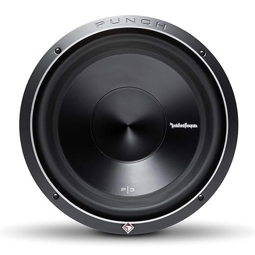 4. Rockford Fosgate P3D4-12 Punch P3 DVC 4-Ohm 12-Inch 600-Watt RMS 1200-Watt Peak Subwoofer