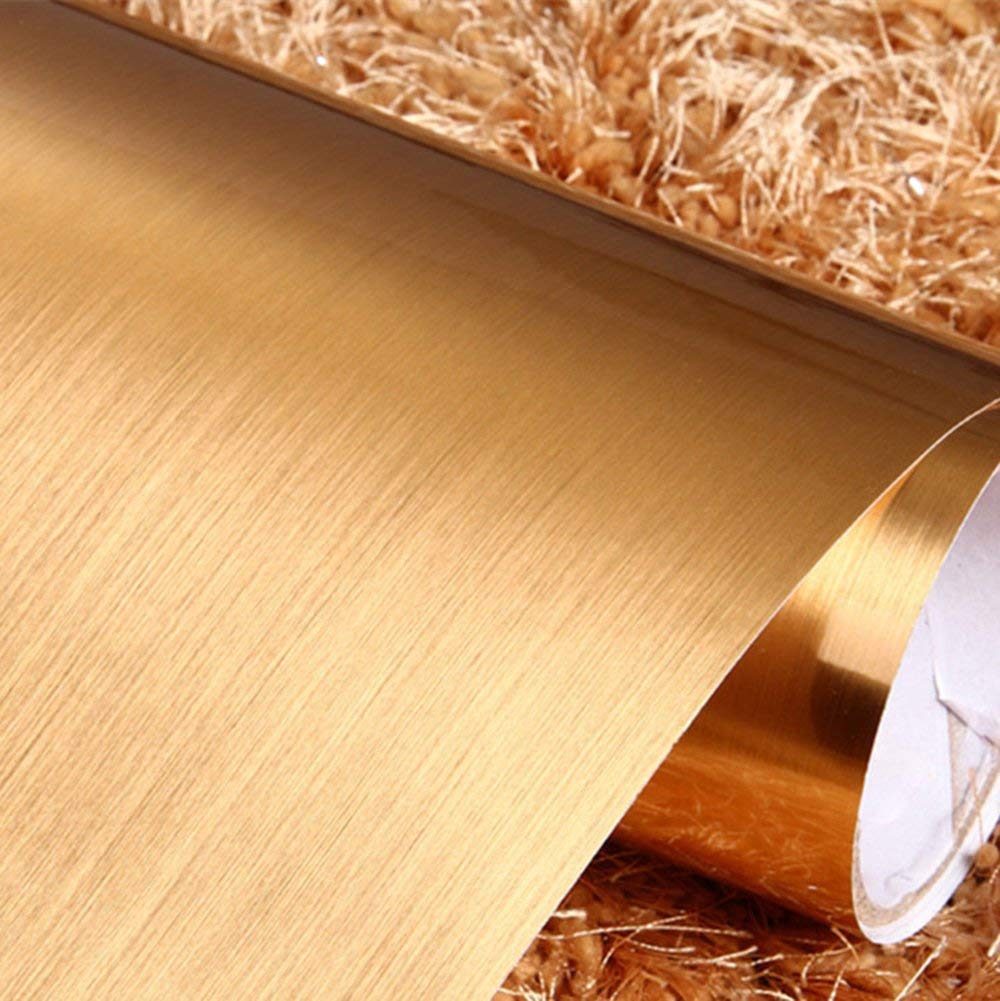 SD ENTERPRISE Brush Golden Gloss Self AdhesiveWallpaper Contact Paper Self Adhesive Metallic Shelf Liner for Pooja Room/Craft Project/Door Shelve Side Board Wall & Fridge 16x72.2 in (B07X3KL9TN) Amazon Price History, Amazon Price Tracker