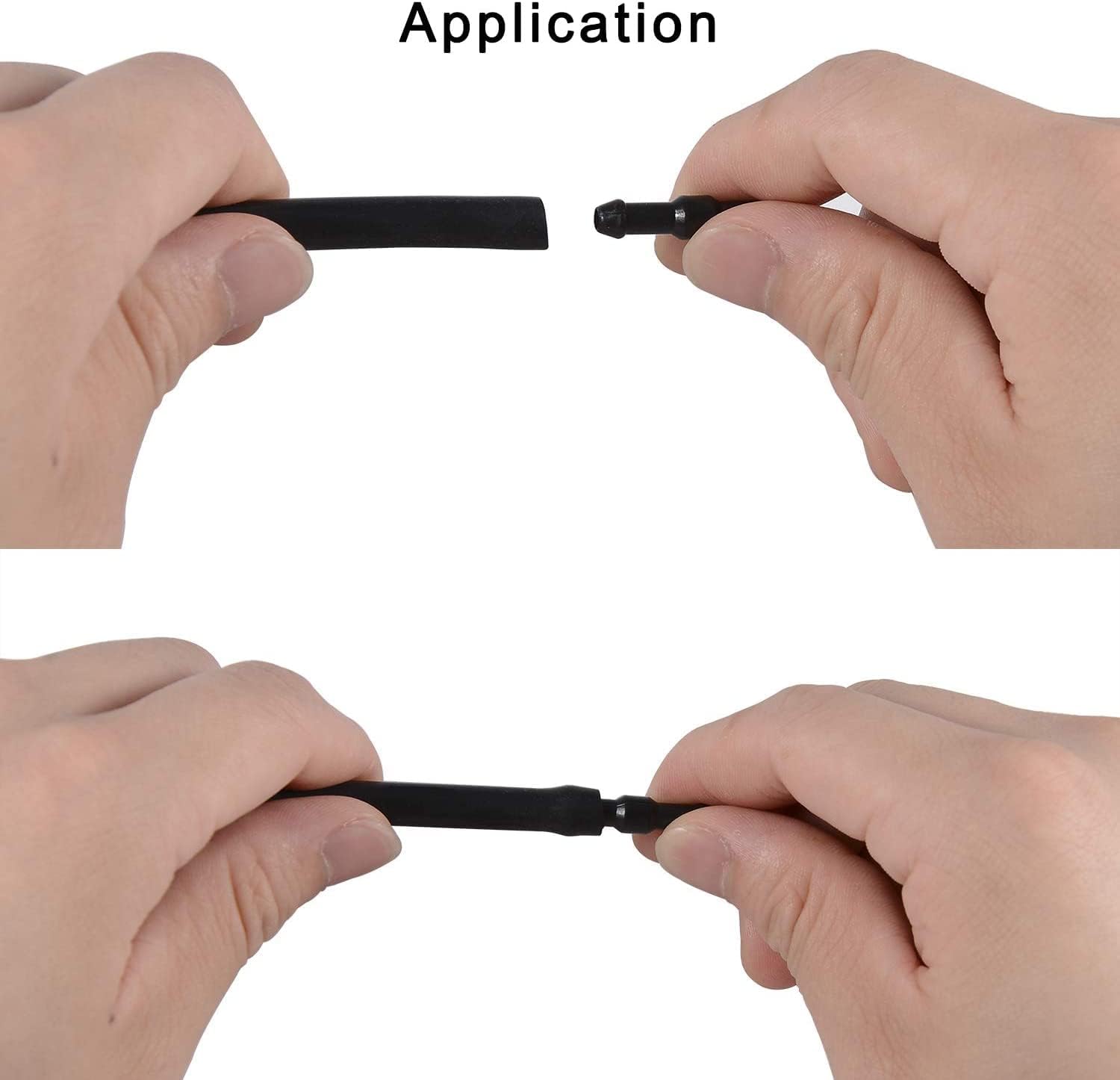 BingSnow 300 Pcs Windshield Washer Hose Connectors, Universal Black Windshield Wiper Hose Connector (I-Type, T-Type,Y-Type)