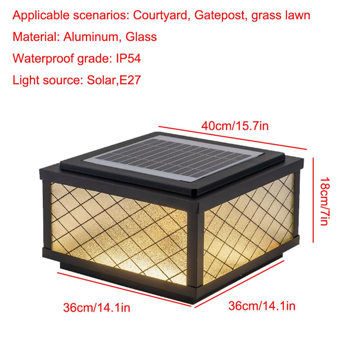 Borne Lumineuse Extérieure À Intensité Variable, Éclairage Paysager