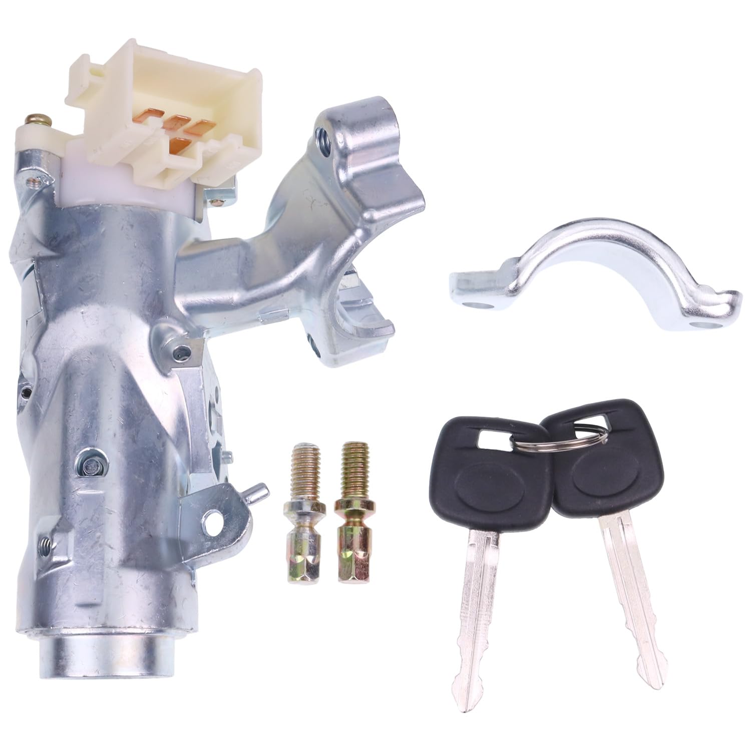 AIVWUMOT Ignition Switch Steering Lock Cylinder with Bracket 45020-38-1 45020-12-11 Compatible with Toyota Compatible with Corolla 1998 1999 2000 2001 2002 Compatible with RAV4 1998-2000