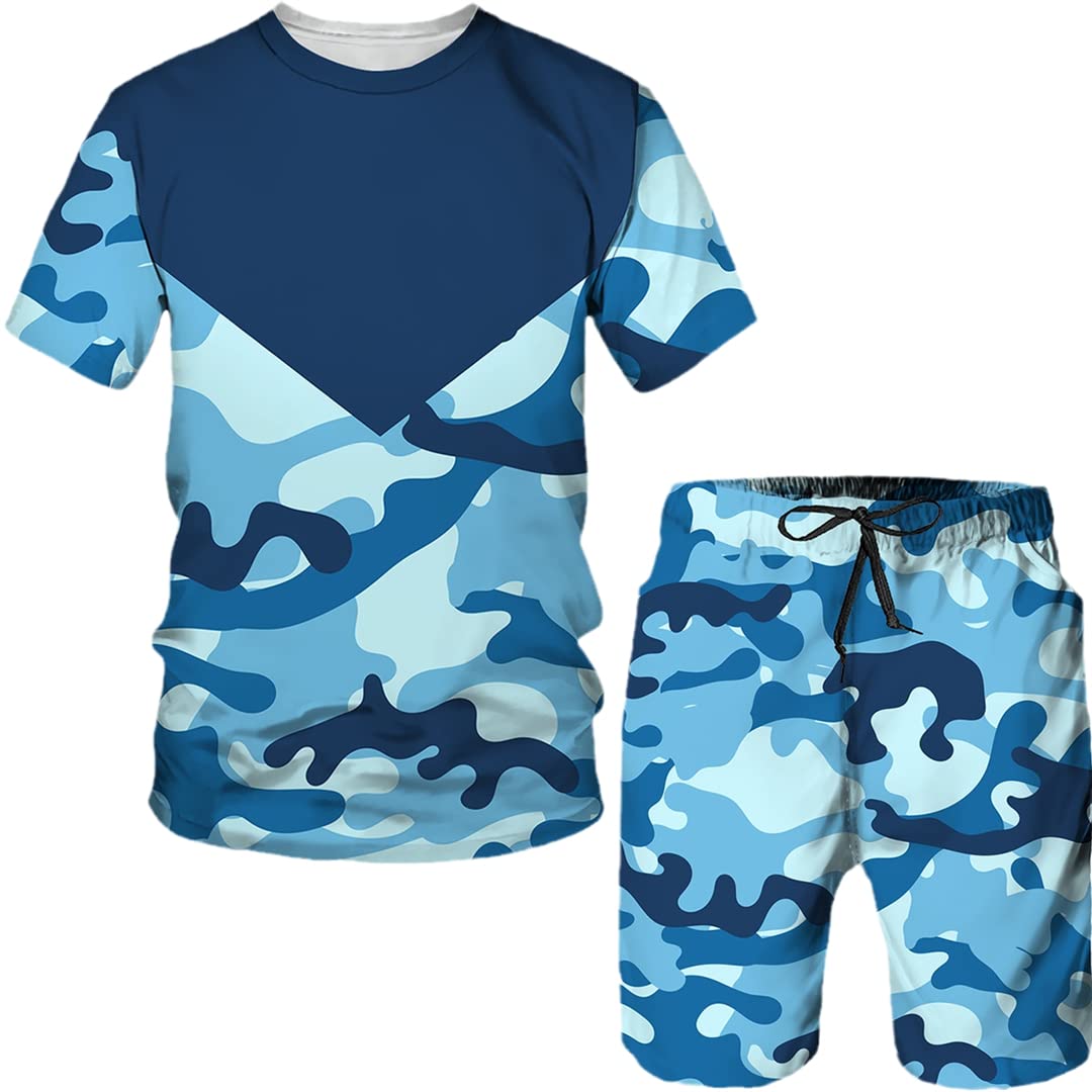 Survêtement d'été respirant avec impression camouflage 3D ultra réaliste - 8