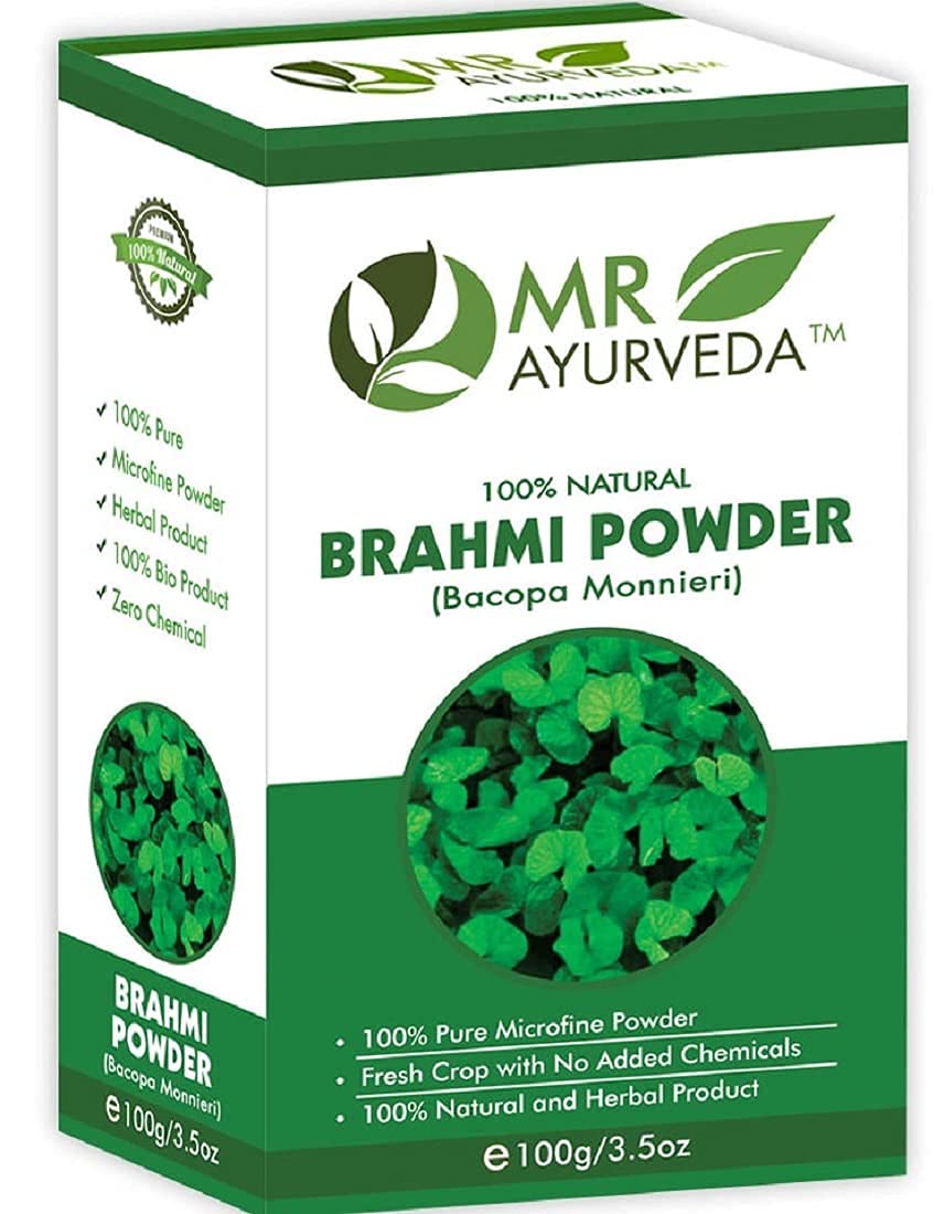 Sheltr 100 Pure Brahmi Powder Brahmi Powder for Hair Brahmi Powder Organic Brahmi Powder for Face Brahmi Powder