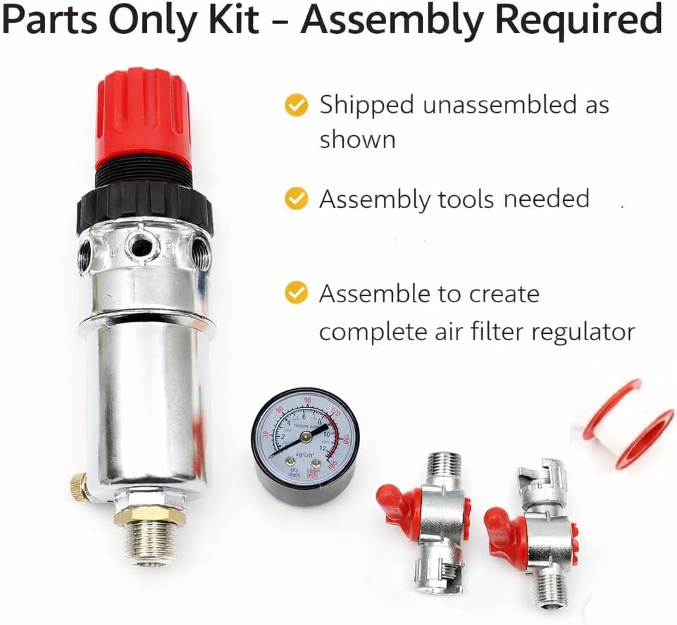 Merry Tools HK 1/234; Air Filter Regulator, Air Compressor Regulator Water Separator 214108