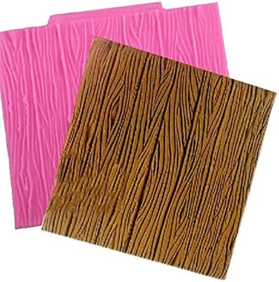 Wood Grain Tree Bark Silicone Decorating Mold - Baking and Decorating Molds From Bakell (Fondant, Candy, Ice Tray, Chocolate, Gumpaste)