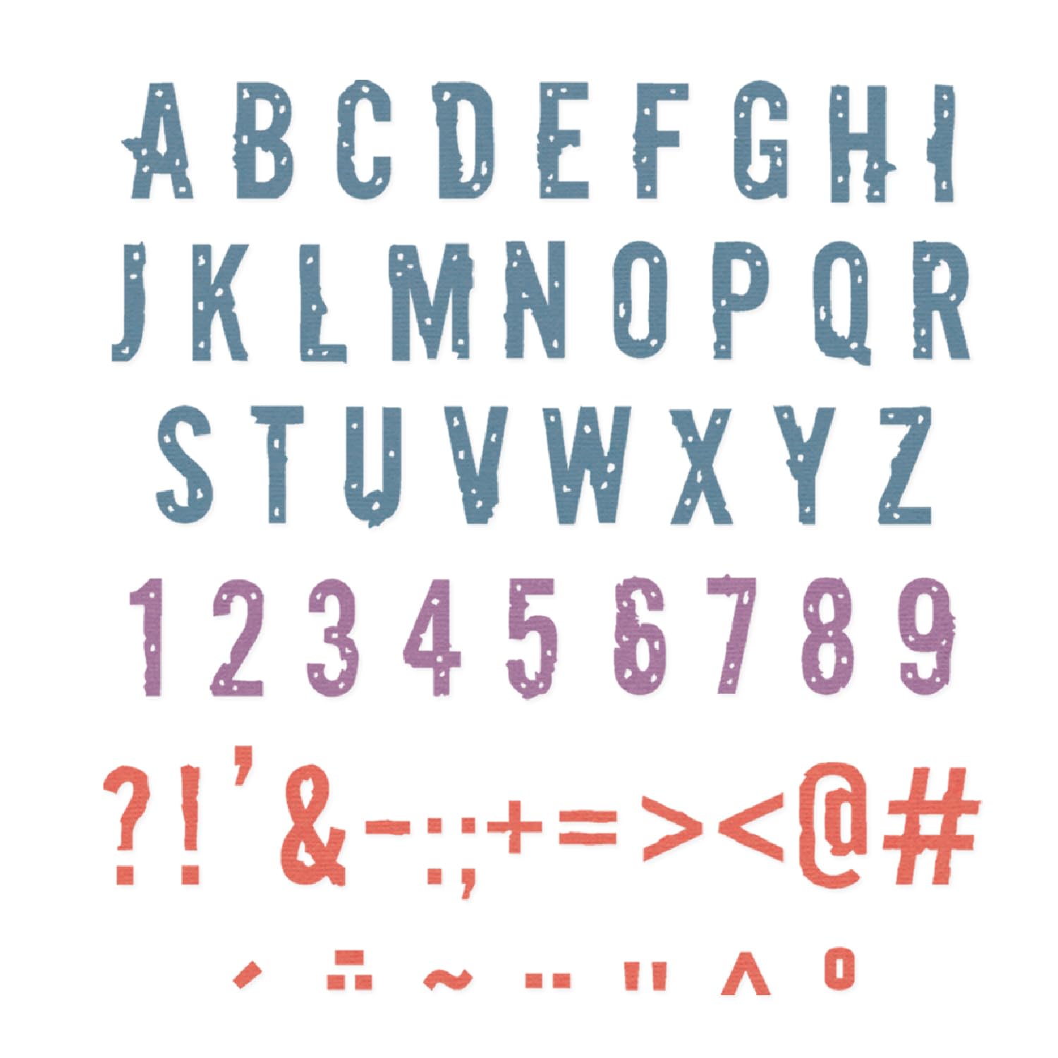 Sizzix Silver Thinlits Die Set, Typography By Seth Apter, 43 Cutting Dies