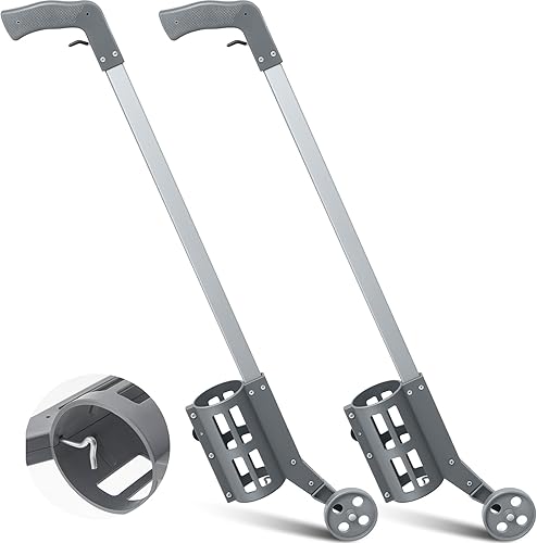 Zonon Varita de marcado industrial con ruedas para línea de pintura a rayas de tierra, varita de pintura en aerosol para topografía, aplicador de