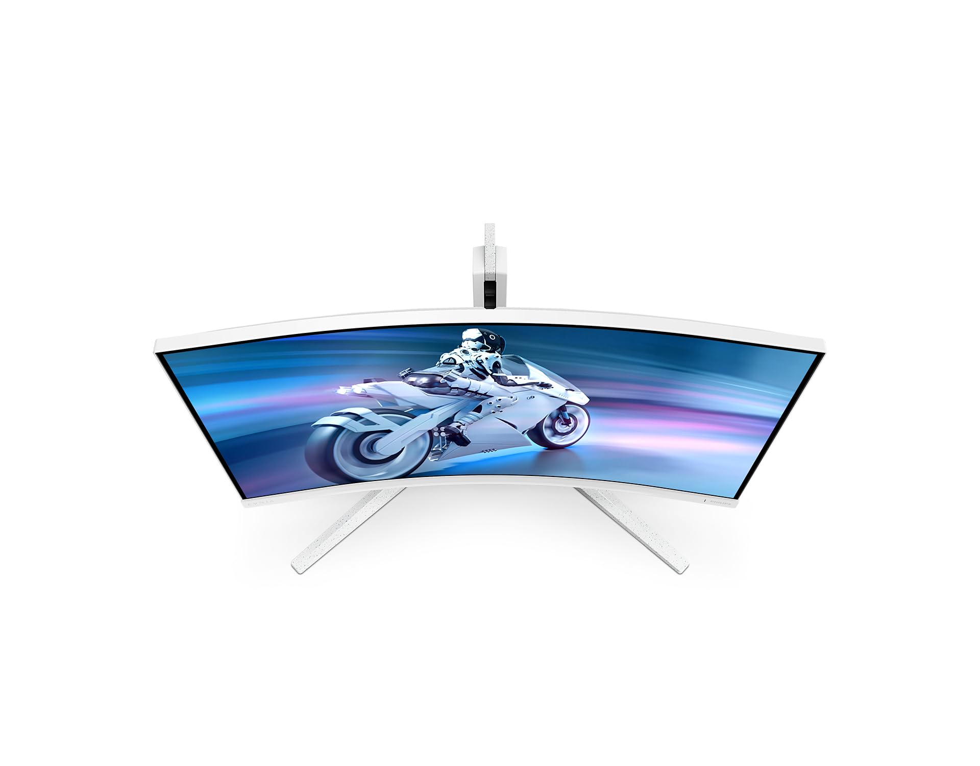 Philips Gaming Monitor 32M2C5501 31.5 pollici, Curvo, 2560x1440, WQHD, 180Hz, Fast VA Panel, 0.5ms MPRT, , (HDMI2x 2.0 DP 1x 1.4) Adaptive Sync, HDR10, FreeSync, Bianco
