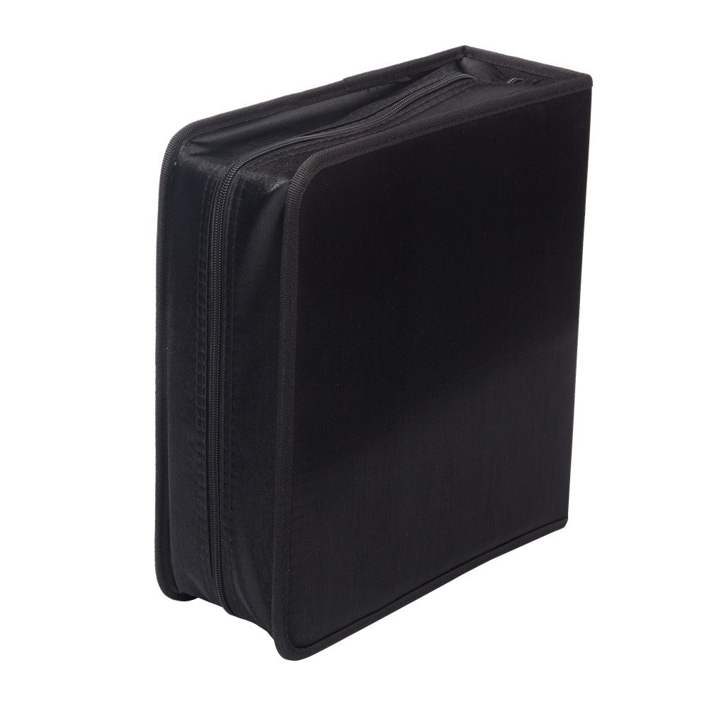 256 Capacity CD/DVD case Wallet, Storage,Holder,Booklet by Rekukos?Black?