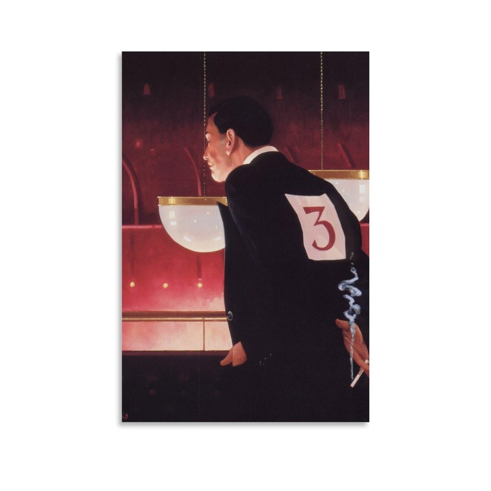 Someone Sidelit for Me by Jack Vettriano Wall Art Prints Poster Painting Canvas Wall Art Scroll Picture Print Living Room 16x24inch(40x60cm) โ image 1