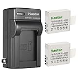 2-Pack Battery and AC Wall Charger Replacement for APEMAN A60 A66 A70 A77 A79 A80 A86 A87 A100 Seeker ONE 4K Dual-Screen, Davola Difini dOvOb, DBPOWER N5 EX5000 N5 Pro